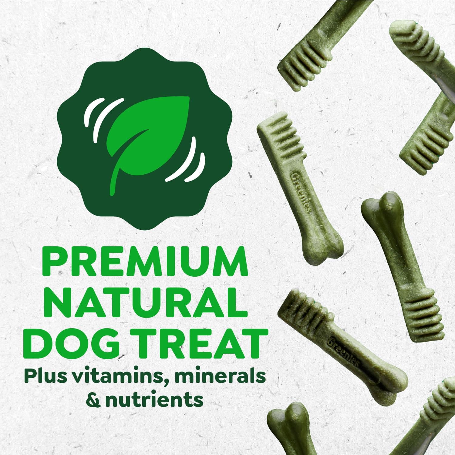Greenies Veterinarian-Recommended Adult Natural Dental Dog Treats Regular Size, Dog Dental Chews, Original Flavor, 36 oz. Pack, 36 Count - image 6