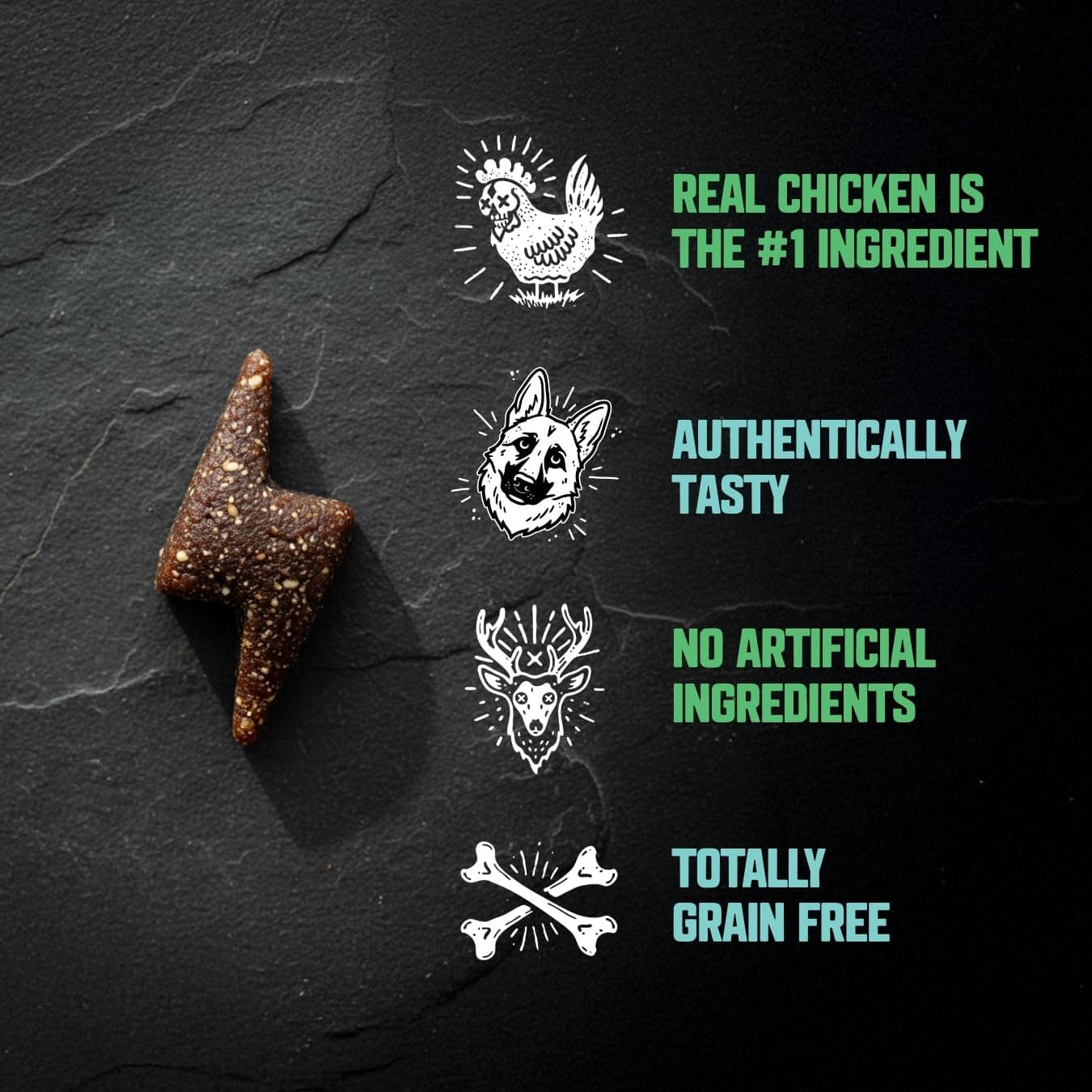 Amp’d Up Dog Training Treats, Soft and Chewy Healthy Snack for Puppies and Adult Dogs, Made with Real Chicken, Venison and Carrots, Grain Free, 14 oz - image 3