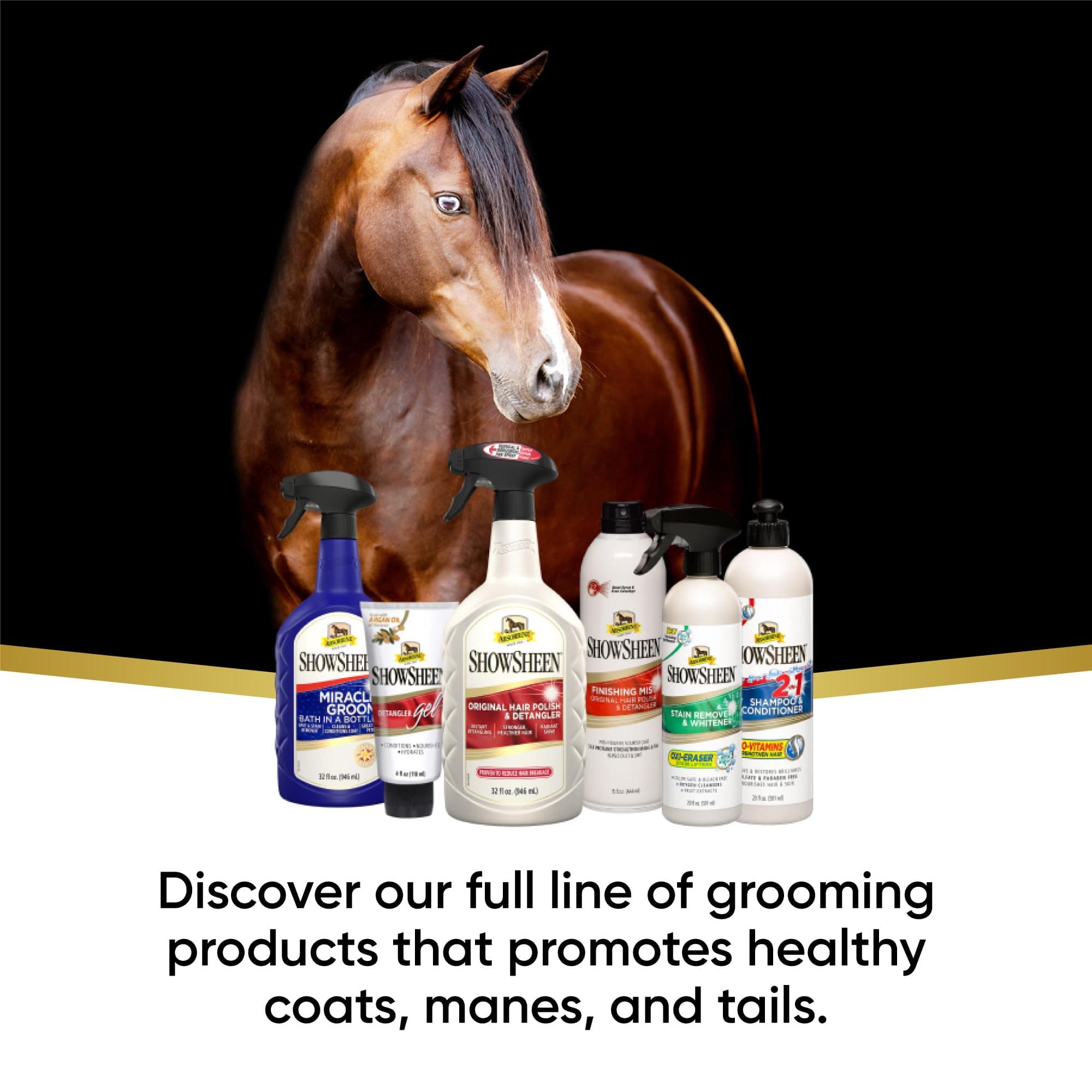 Absorbine ShowSheen Hair Polish & Detangler 32oz Spray Bottle, Horse and Dog Coat, Mane and Tail, Instant Detangling & Reduces Hair Breakage for Healthy Grooming & Radiant Shine - image 4