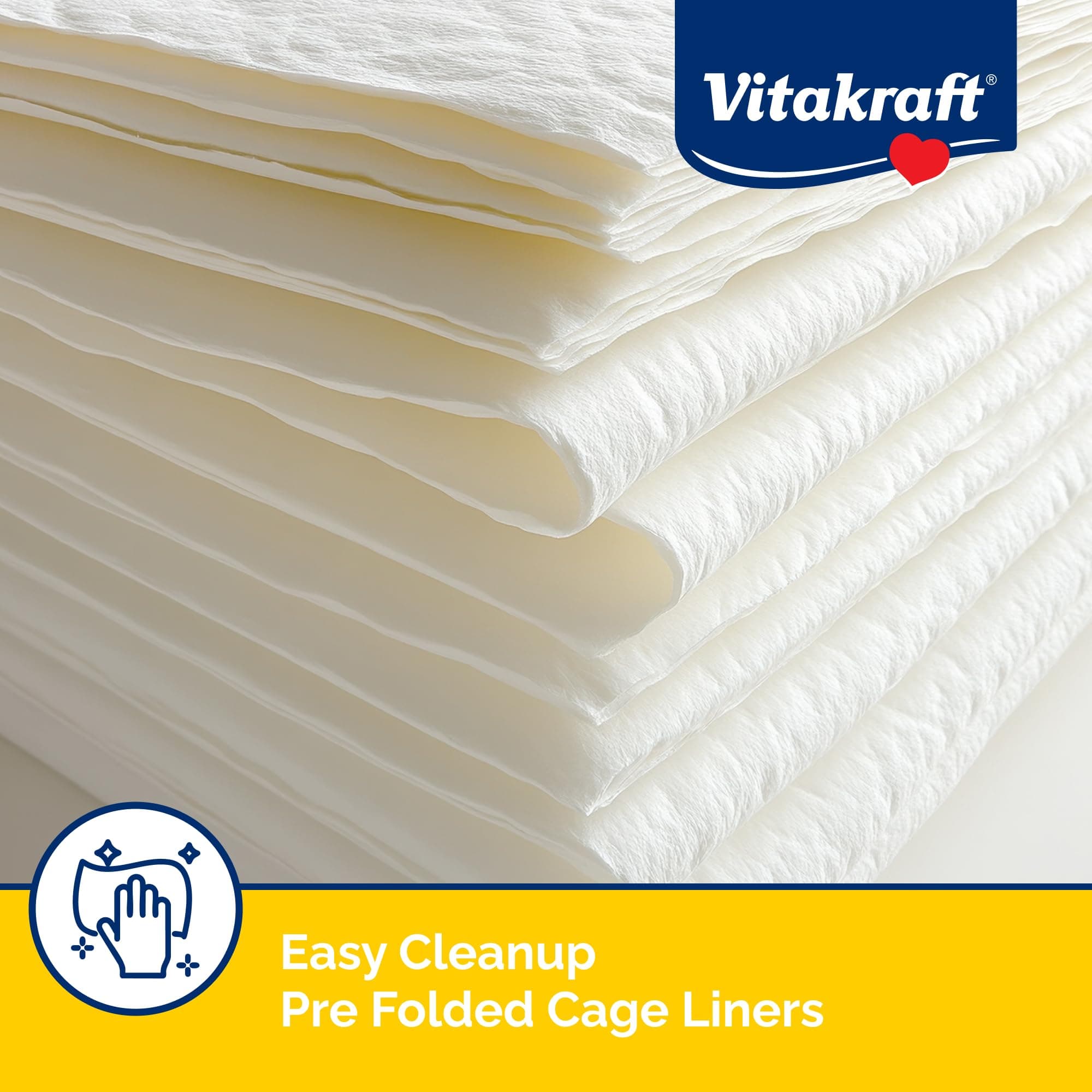 Vitakraft Cage Liners for Birds - For Parrot, Parakeet, Conure, and Cockatiel Cages White 20" X 18" 7 Count, Premium Absorbent Liner - image 4