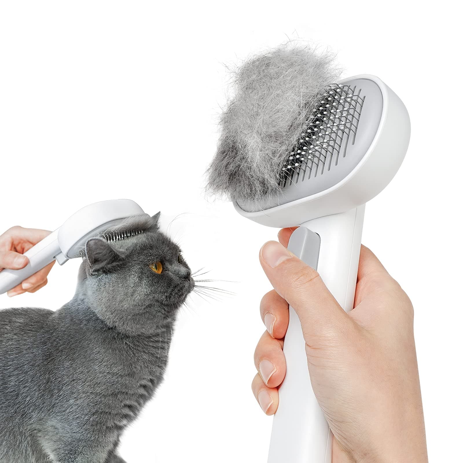 Aumuca Cat Brush for Shedding, Cat Brushes for Indoor Cats, Cat Brush for Long or Short Haired Cats, Cat Grooming Brush Cat Comb for Kitten Rabbit Massage Removes Loose Fur