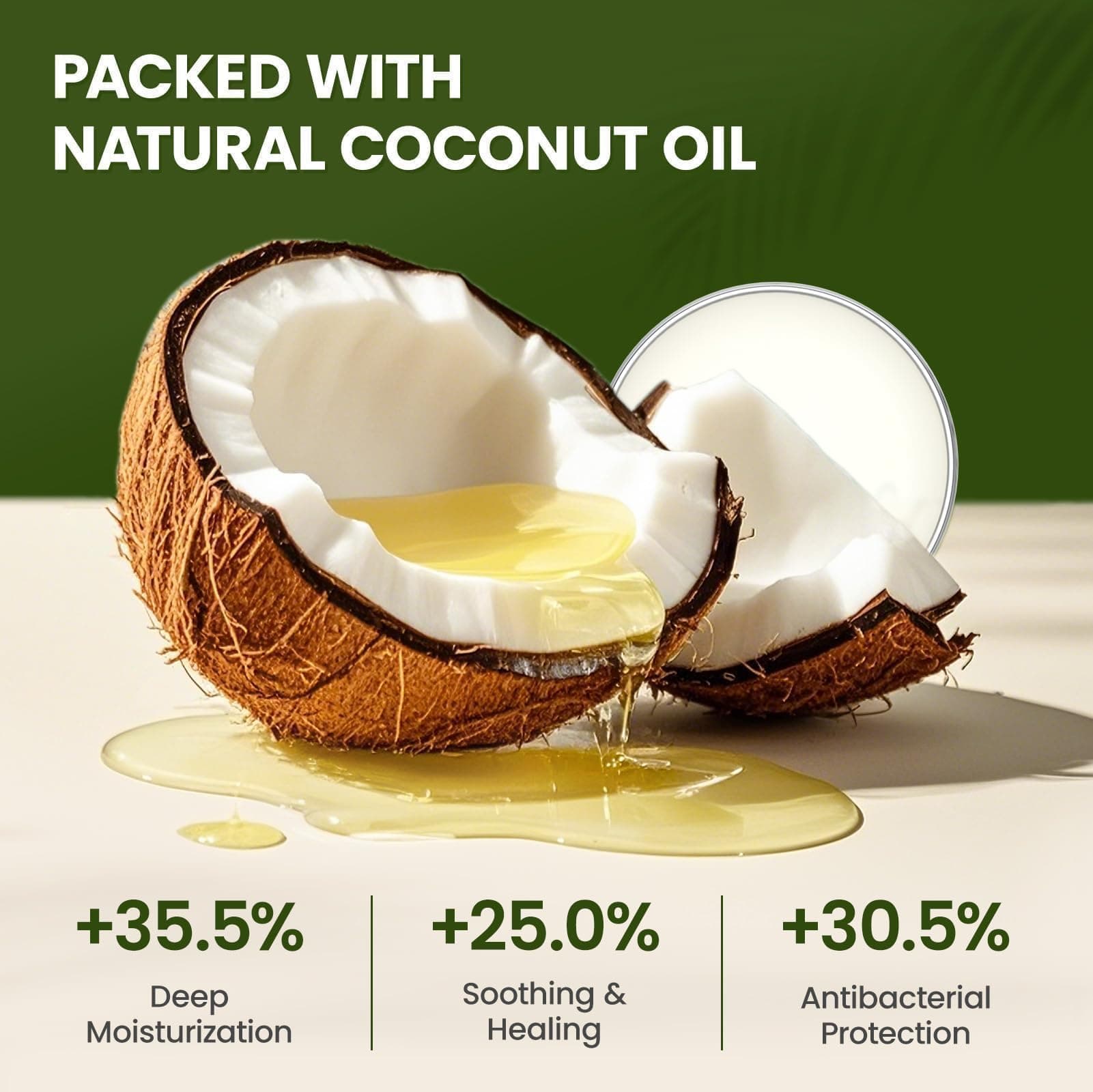 Lick-Safe Dog Paw & Nose Balm with Coconut Oil | Winter Road Salt & Cold Pavement Protector | All-Natural Moisturizer & Soother for Dry, Cracked Pads & Snout, Nose Butter for Bulldogs (60 g /2.1 oz) - image 2