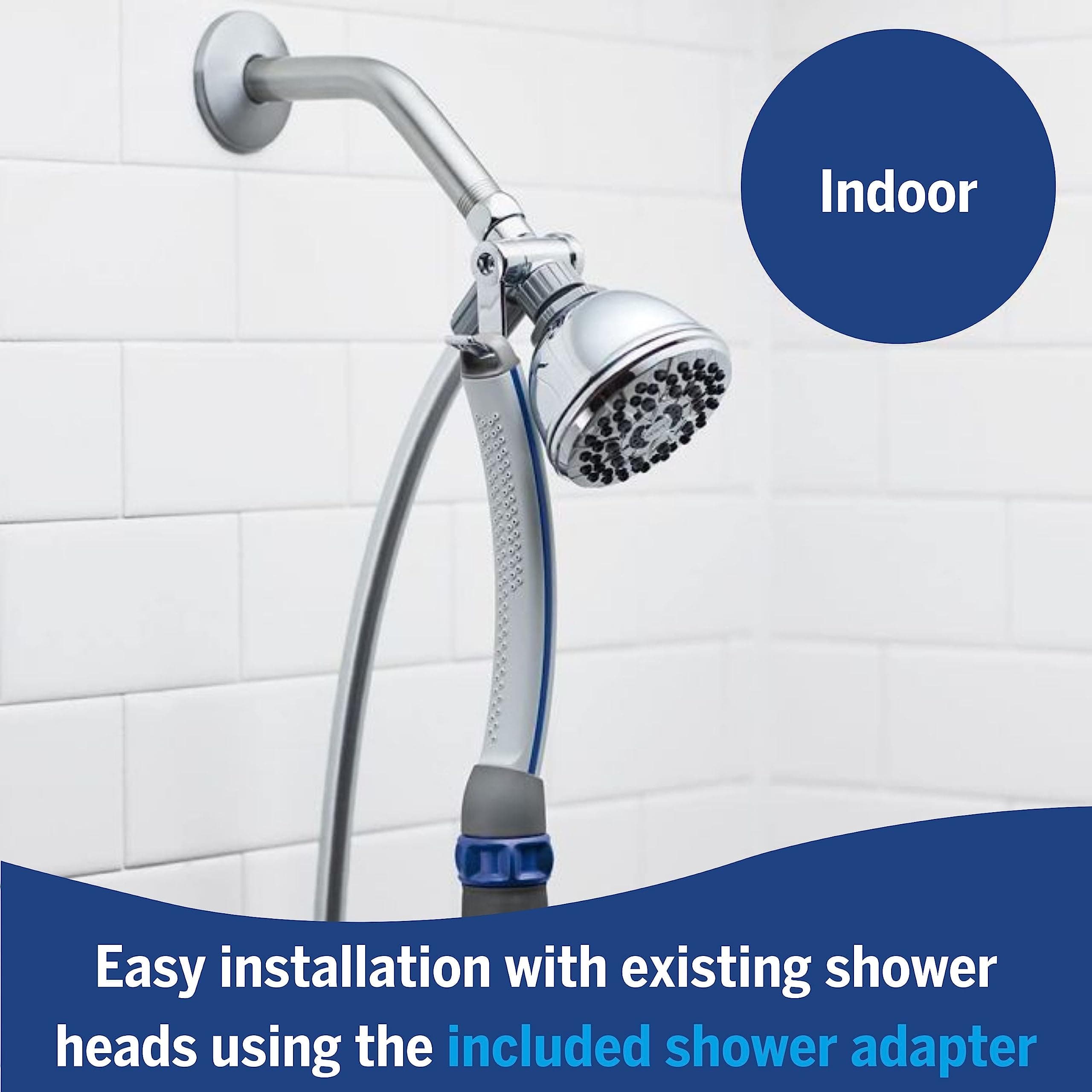 Waterpik Pet Wand Pro Dog Shower Attachment for Fast and Easy Dog Bathing and Cleaning, Indoor and Outdoor Sprayer Includes 8-Foot Flex Hose, Blue/Grey, PPR-252E - image 2