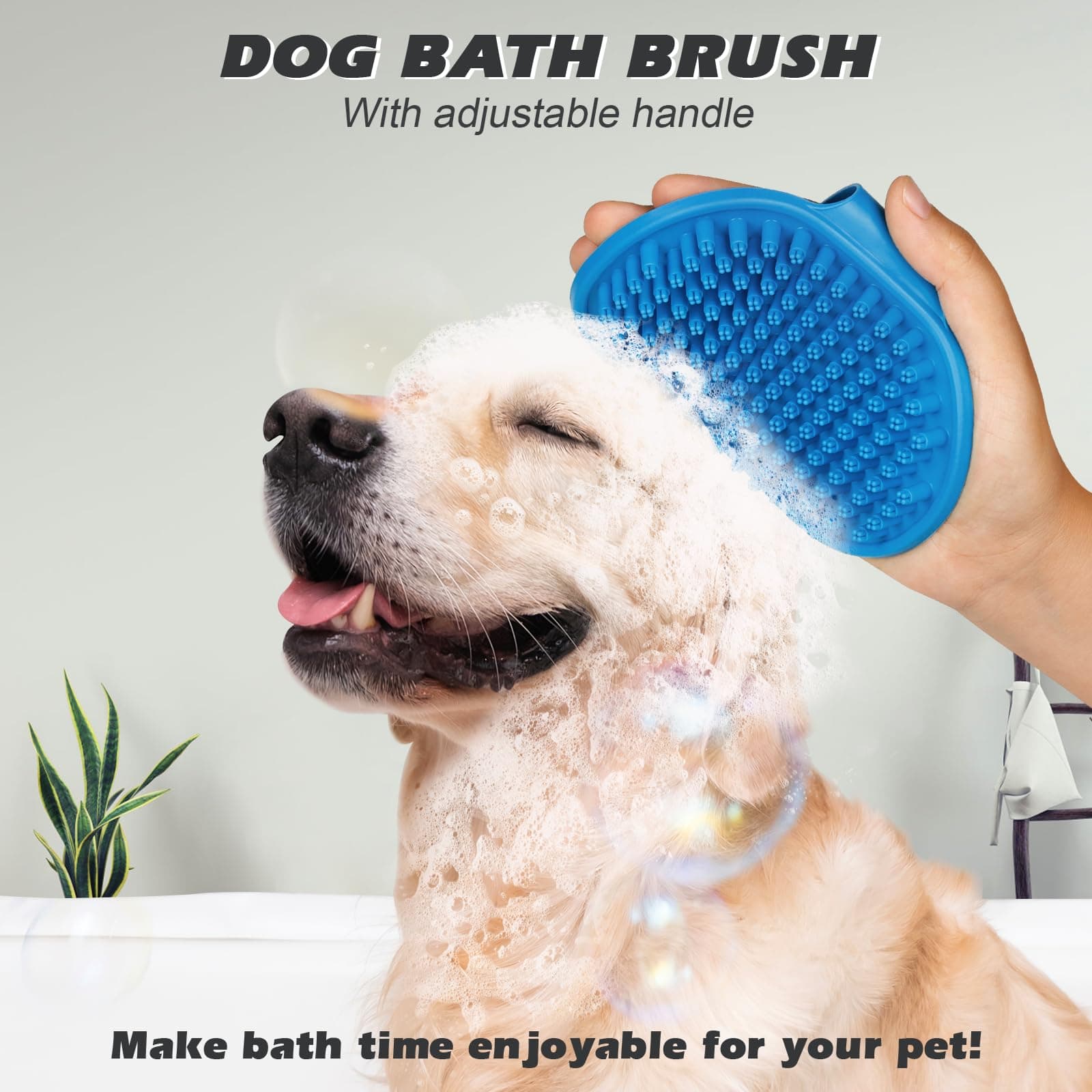 2PCS Pet Grooming Tools - Double-Sided Brush for Shedding and Bathing, Suitable for Short/Long Haired Dogs Cats and Horses, Deshedding Dog Brush, Mane & Tail Combs for Horses - Pet Supplies (Blue) - image 6