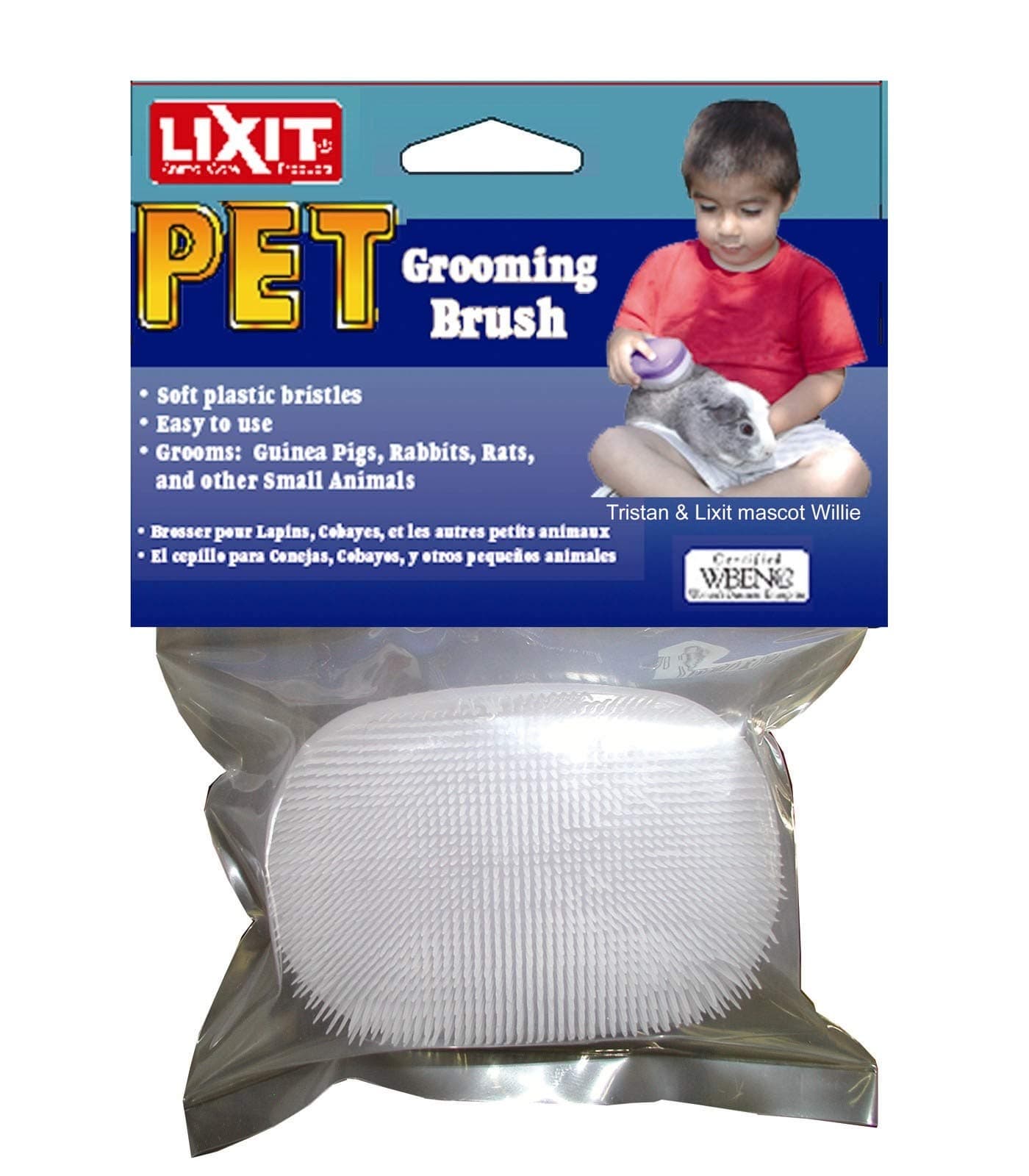 Lixit® Grooming Kits For Rabbits, Guinea Pigs and other Small Animals (Red, Brush) - image 3