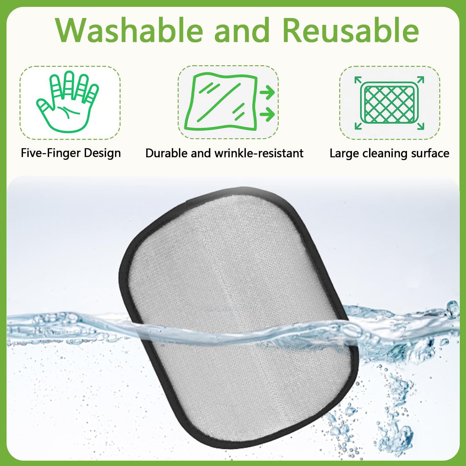 Pet Hair Removal Glove for Cats and Dogs - Electrostatic Pet Hair Remover Glove | Reusable Brush Pet Hair Remover for Couch, Carpet, Car Seat & Laundry - image 2