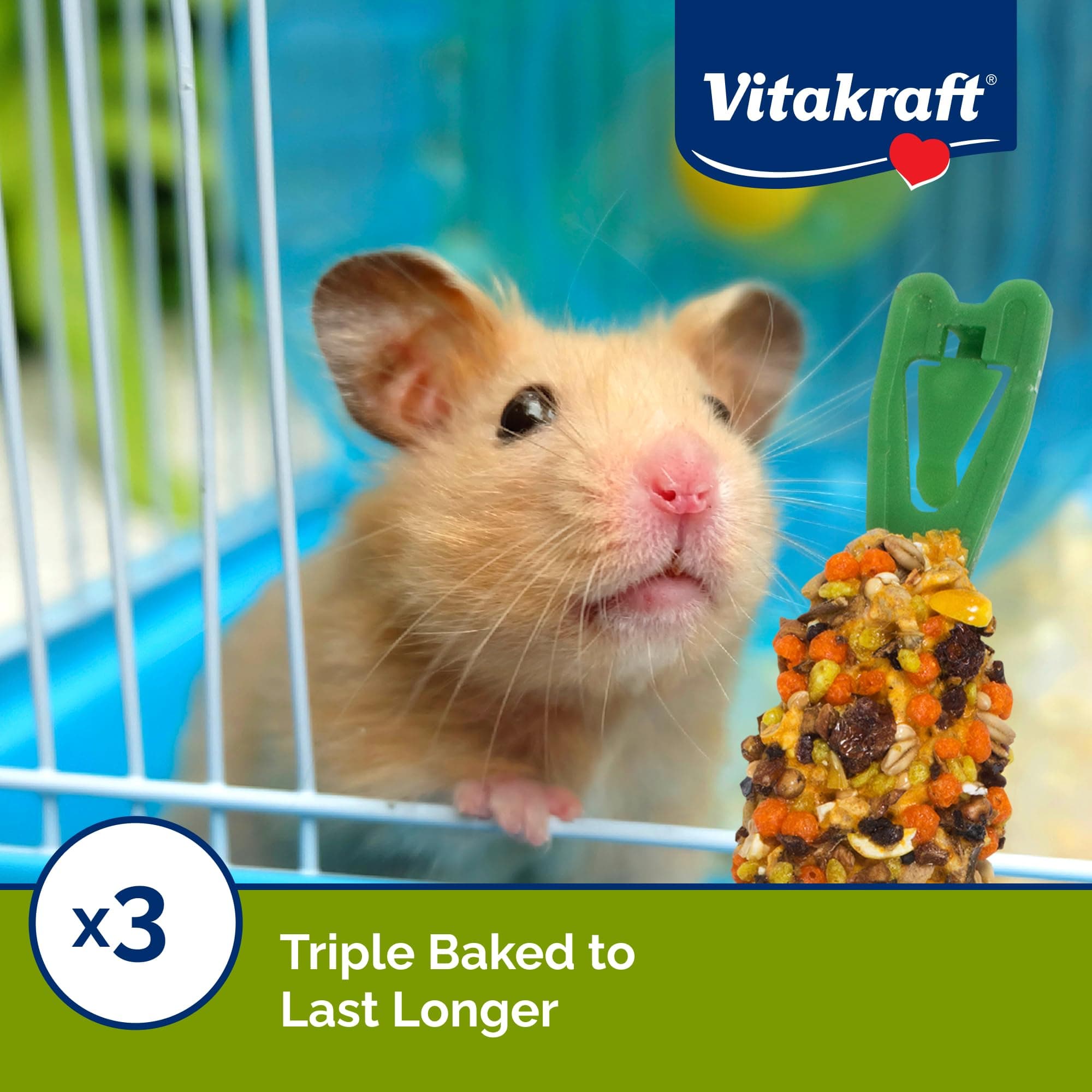 Vitakraft Crunch Sticks Hamster Treats Apple and Honey Flavor 2 Pack - Wholesome Crunchy Chew Sticks for Hamsters and Gerbils - Enrichment Chew Toy with Natural Wood Core - image 4