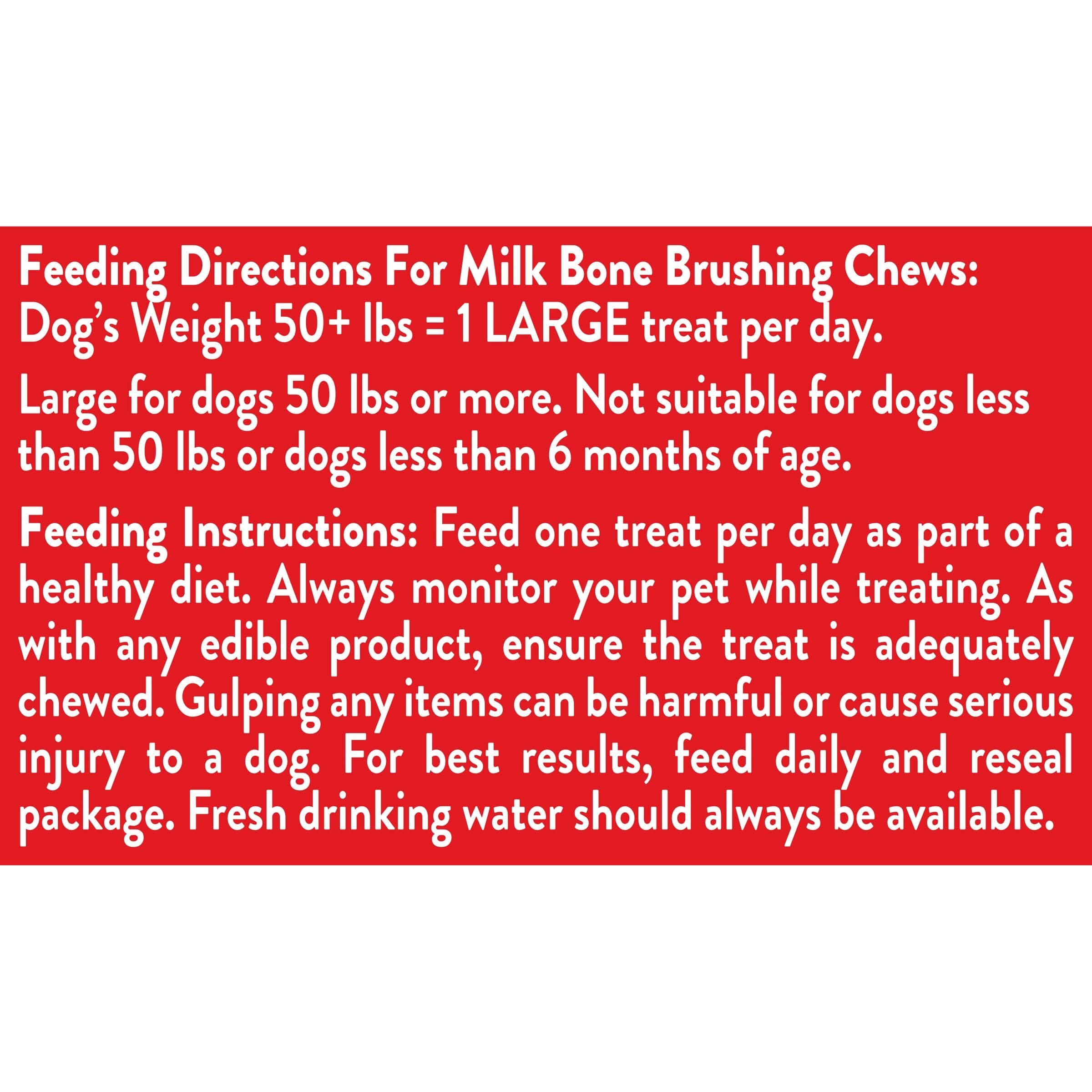 Milk-Bone Brushing Chews Fresh Mint Flavor Daily Dental Dog Treats, Large, 24.2 Oz. Bag - image 7