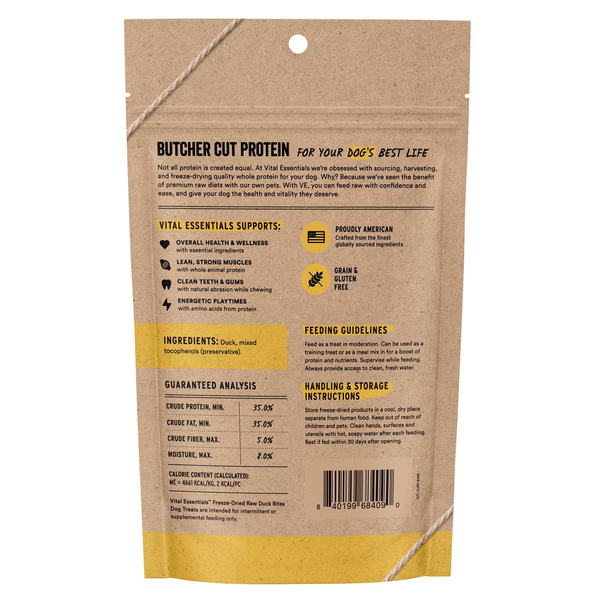 Vital Essentials Freeze Dried Dog Treats | Duck Bites, Single Protein | Premium Quality | Grain Free Training Treats for Dogs, 2 oz Bag - image 2