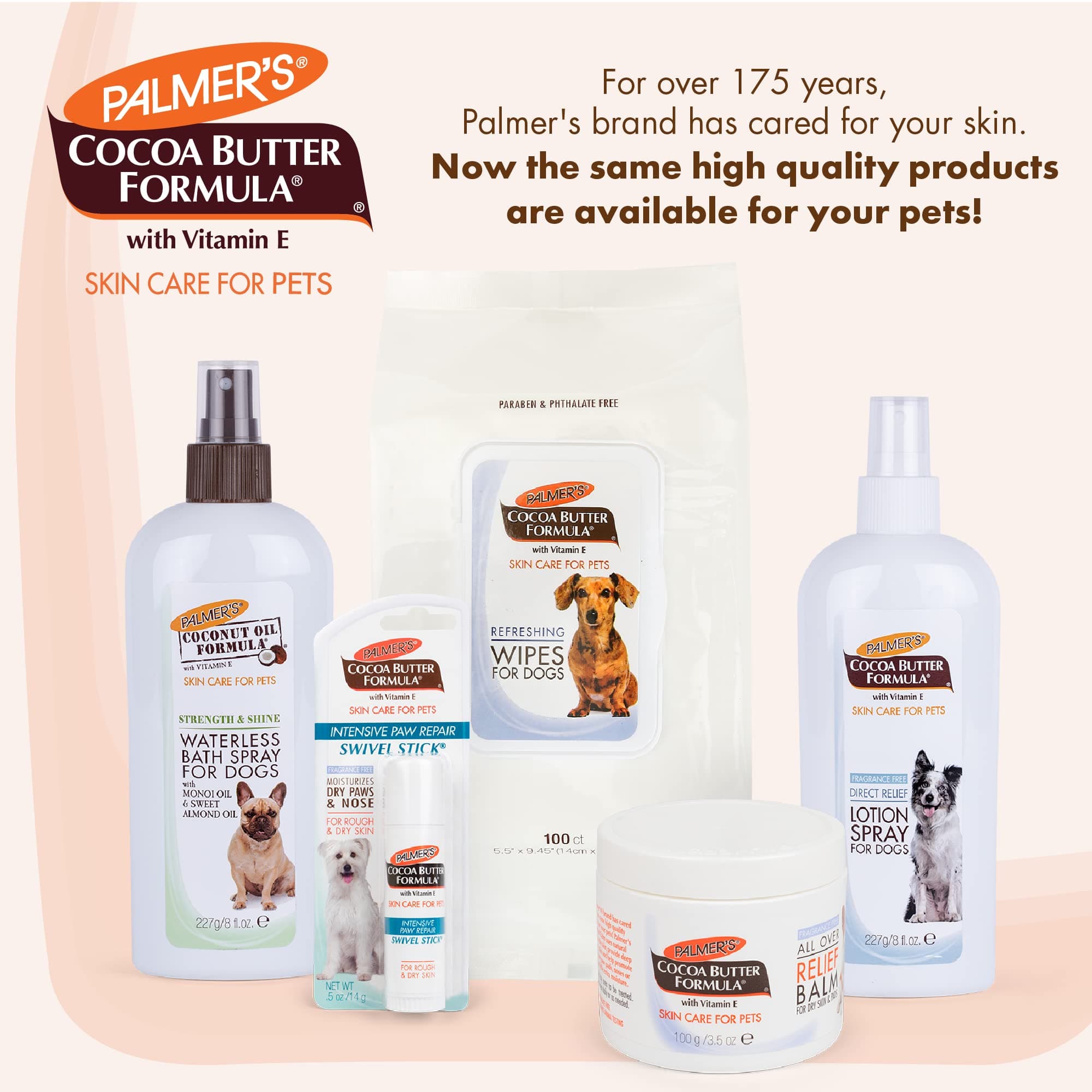 Palmer's Cocoa Butter Fragrance Free Intensive Paw Repair Swivel Stick for Dogs Cocoa Butter Paw Balm with Vitamin E, Peppermint Oil, and Shea Butter for Rough & Dry Pads for Dogs -0.5 oz - image 8