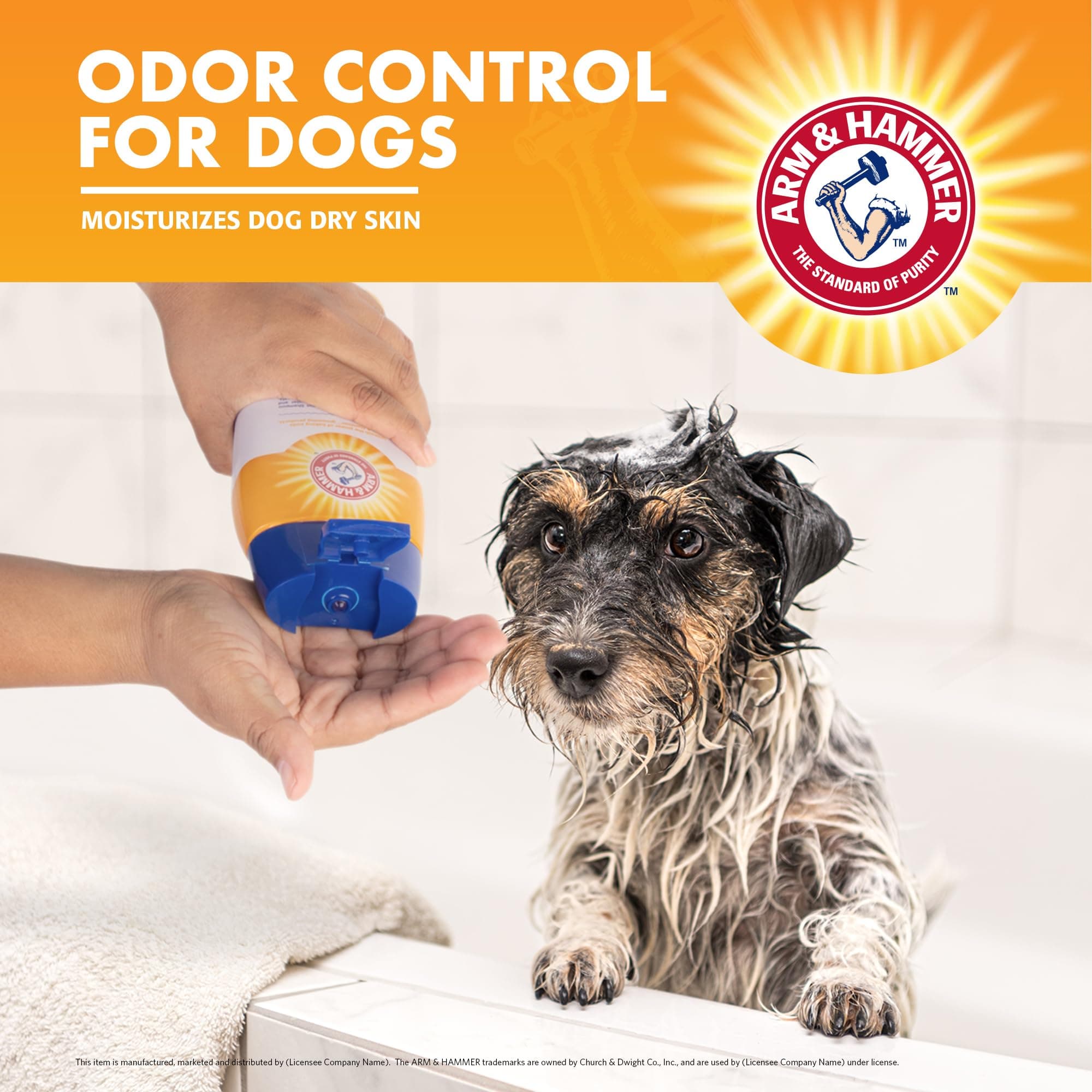Arm & Hammer Deodorizing Dog Shampoo with Baking Soda for Odor Control, Tearless Moisturizing Formula for Sensitive Skin, Fresh Kiwi Blossom Scent, Safe for Dogs and Puppies, 20 Fl Oz - image 5