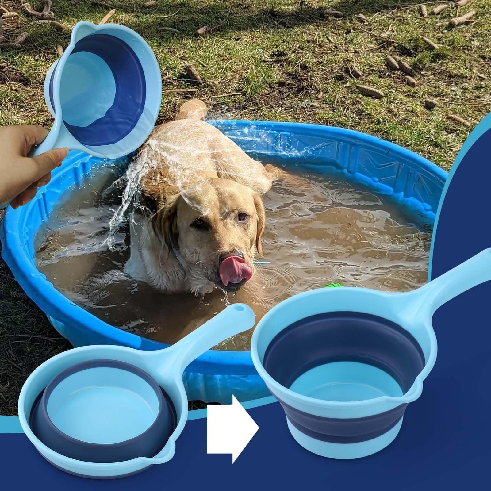 Dog Bath Rinse Cup,Portable Foldable Dog Bath Tubs Accessories,Dog Shower Bathtub Dog Pool Supplies,Dog Washing Tools,Dog Shower Attachment - image 2