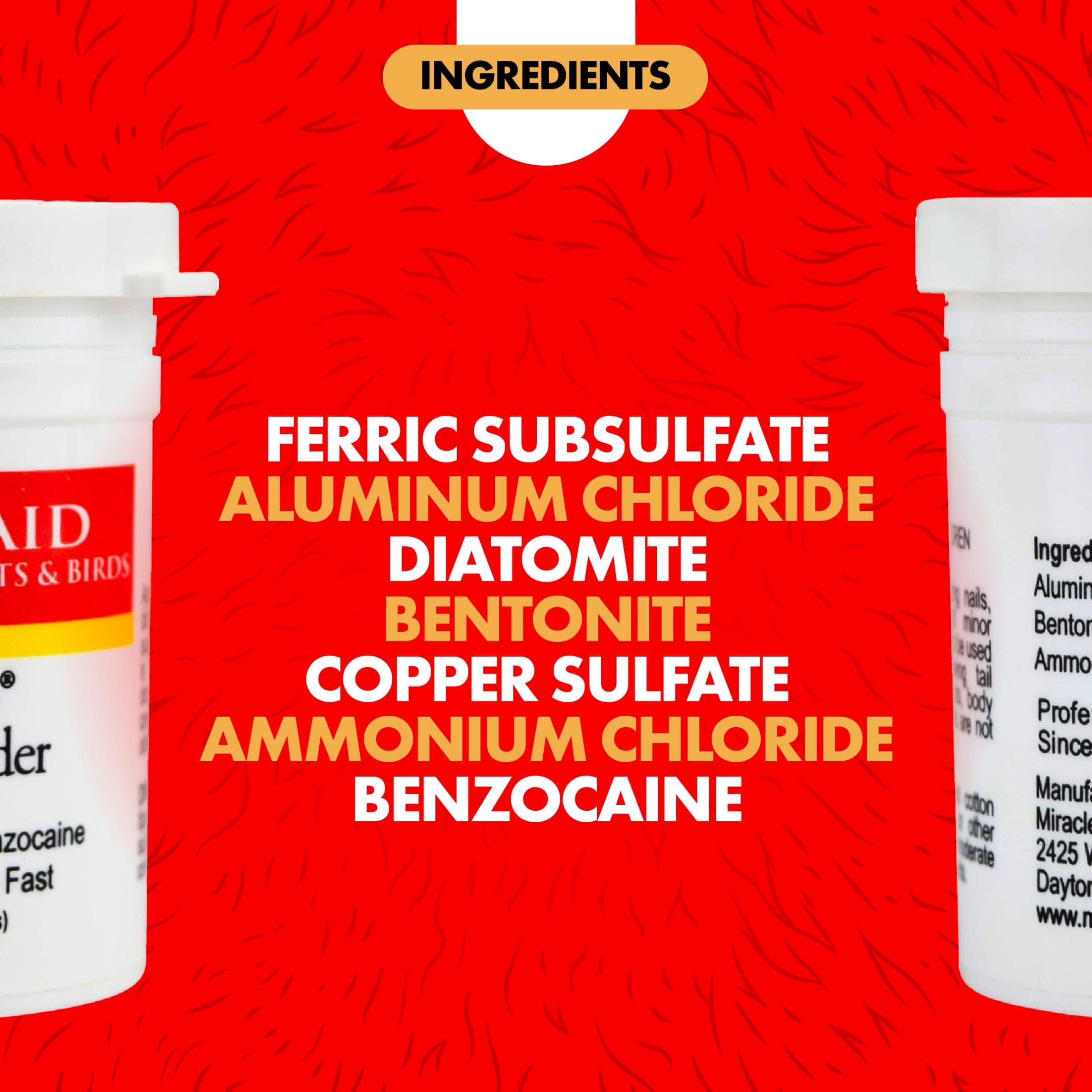 Miracle Care Kwik Stop Styptic Powder for Dogs, Cats and Birds, 0.5 Ounce, Fast Acting Blood Stop Powder with Pain Relieving Benzocaine - image 2