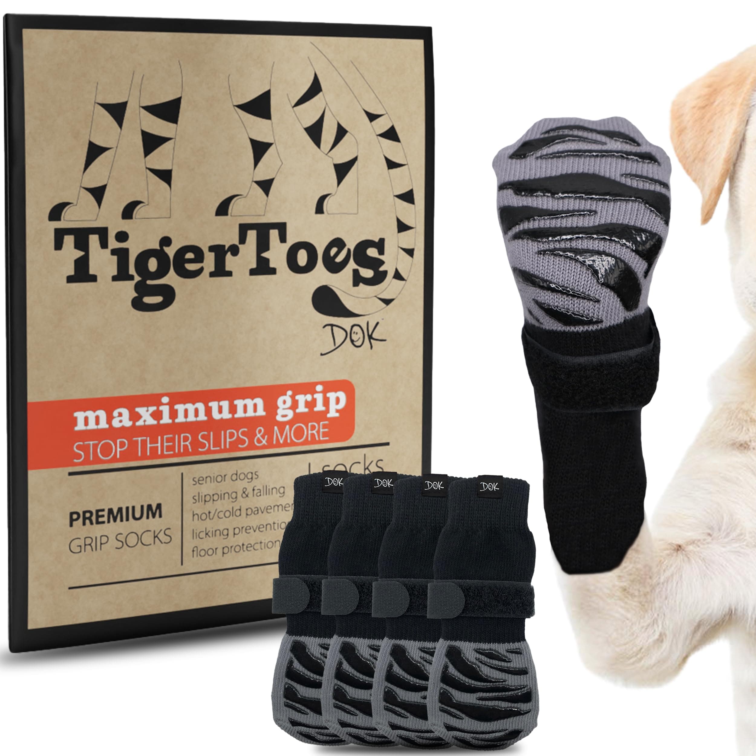 DOK TigerToes Premium Non-Slip Dog Socks for Hardwood Floors... Review: Is It Worth It in 2026?