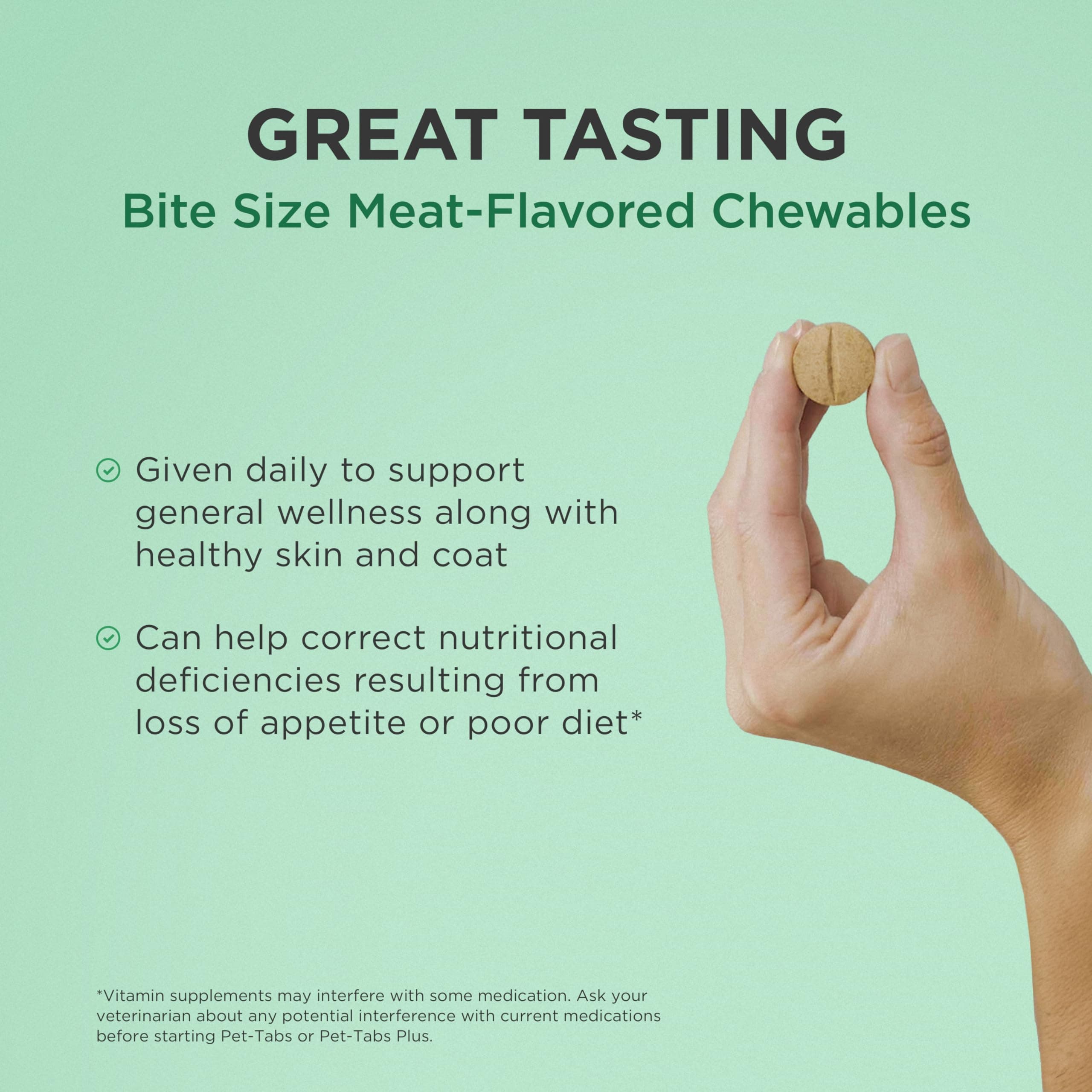 Pet-Tabs Multivitamin and Mineral Supplement for Dogs, Chewable Tablet, 60 Count Bottle - image 4