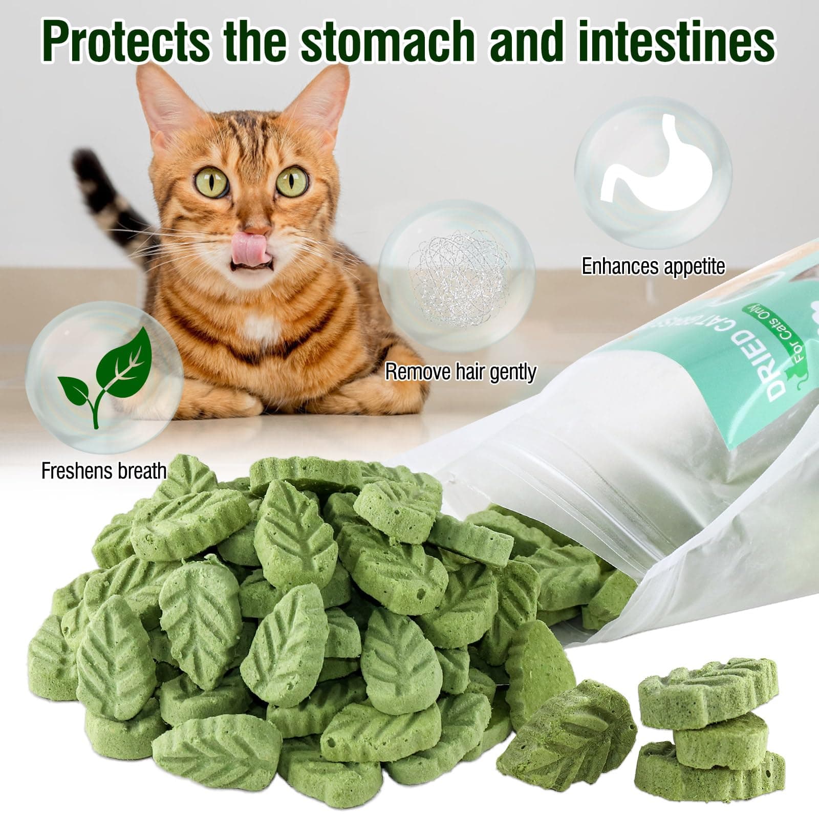 100g/3.52oz Cat Grass Treats, Cat Grass Teething Stick for Hairball Remove and Teeth Cleaning, Edible Cats-Grass Stick Snack - image 3