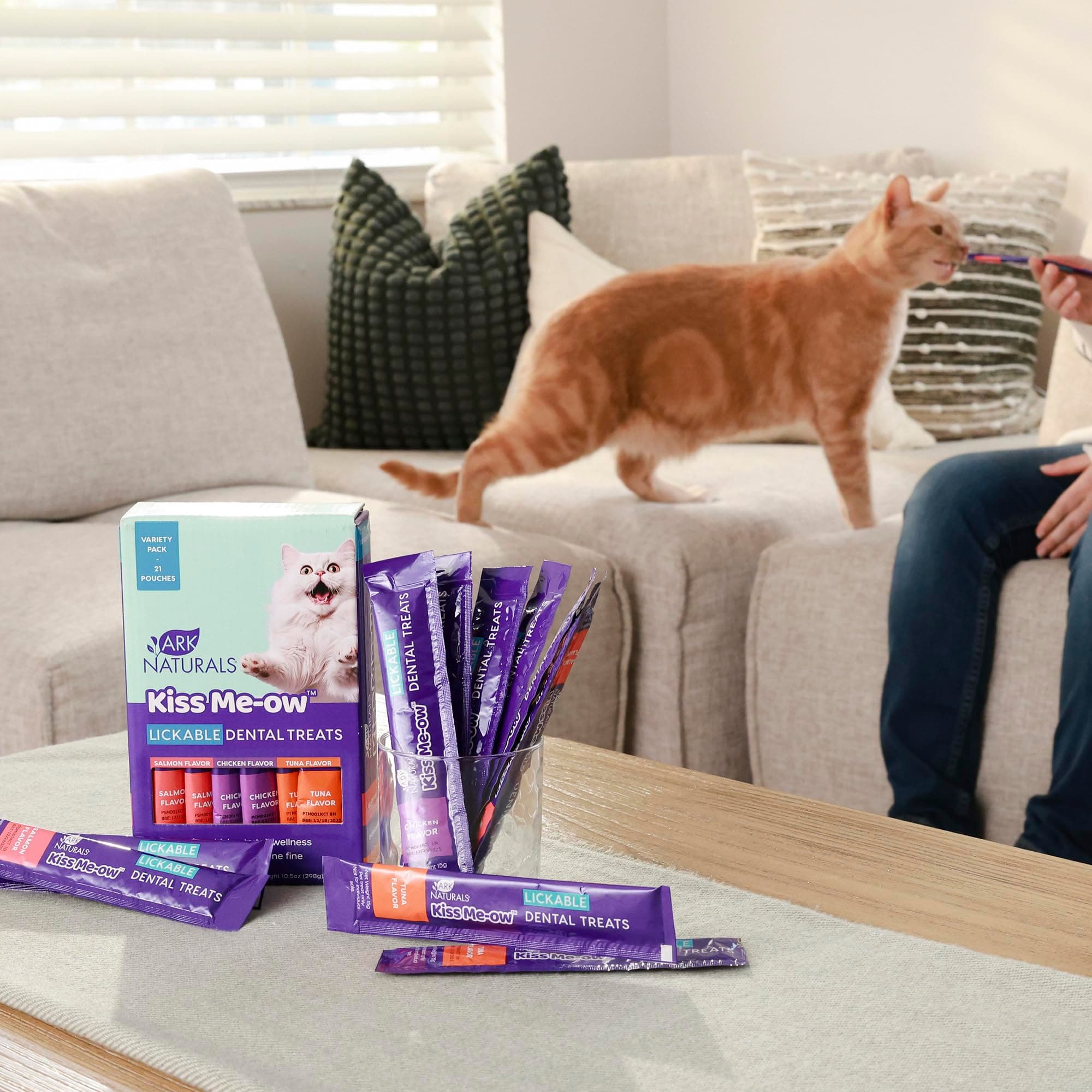 Ark Naturals, Kiss Me-Ow Lickable Variety Pack, 21 x 0.5 oz Assorted Tubes - image 5