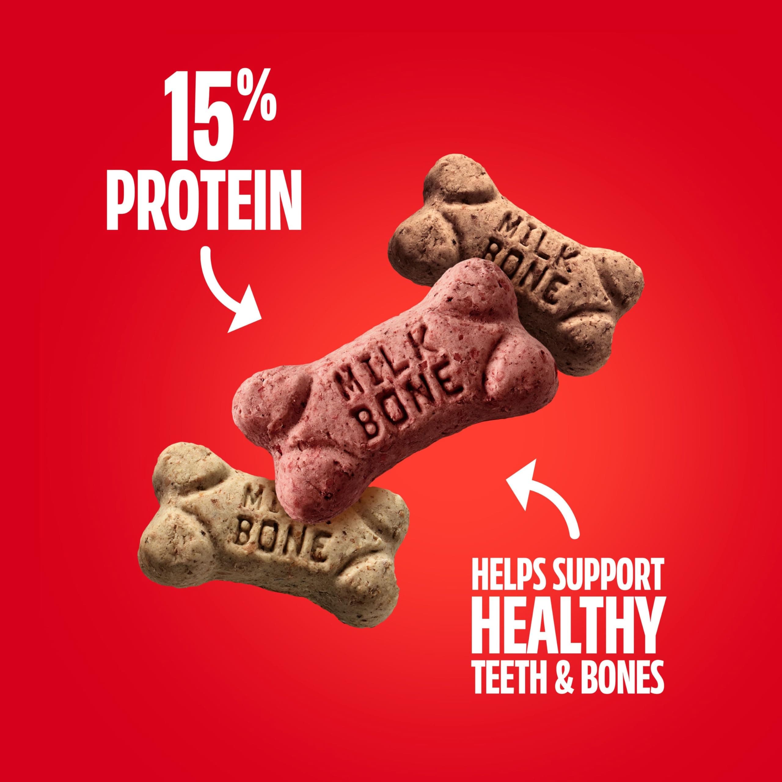 Milk-Bone Flavor Snacks Mini’s Dog Biscuits, Flavored Crunchy Dog Treats, 36 Oz. Canister - image 3