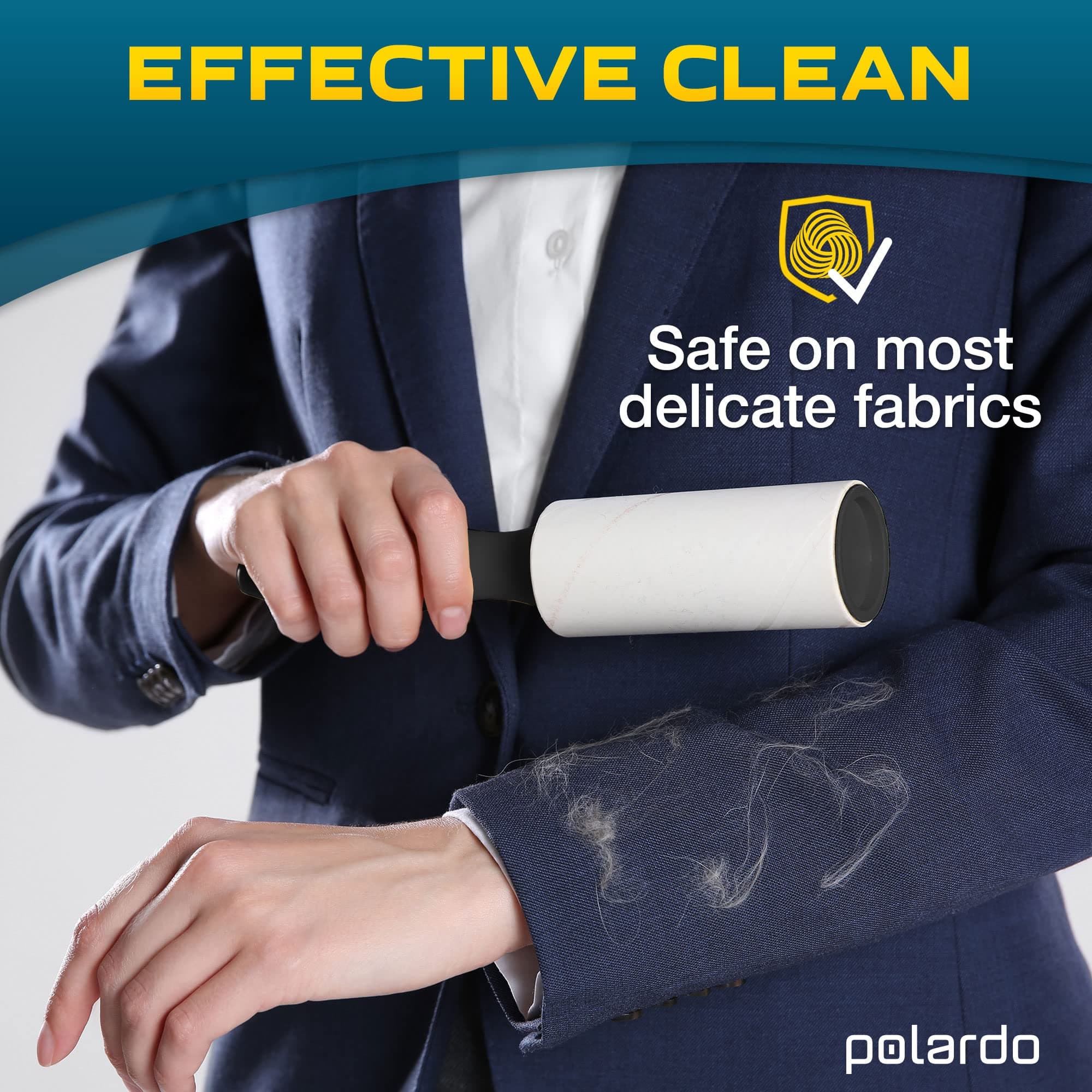 Lint Rollers for Pet Hair, Sticky, Remover for Couch, Clothes Furniture and Carpet. Dog Hair Remover Cat Hair, Animal Fur, Fuzz. 5 Large Lint Rollers - image 5