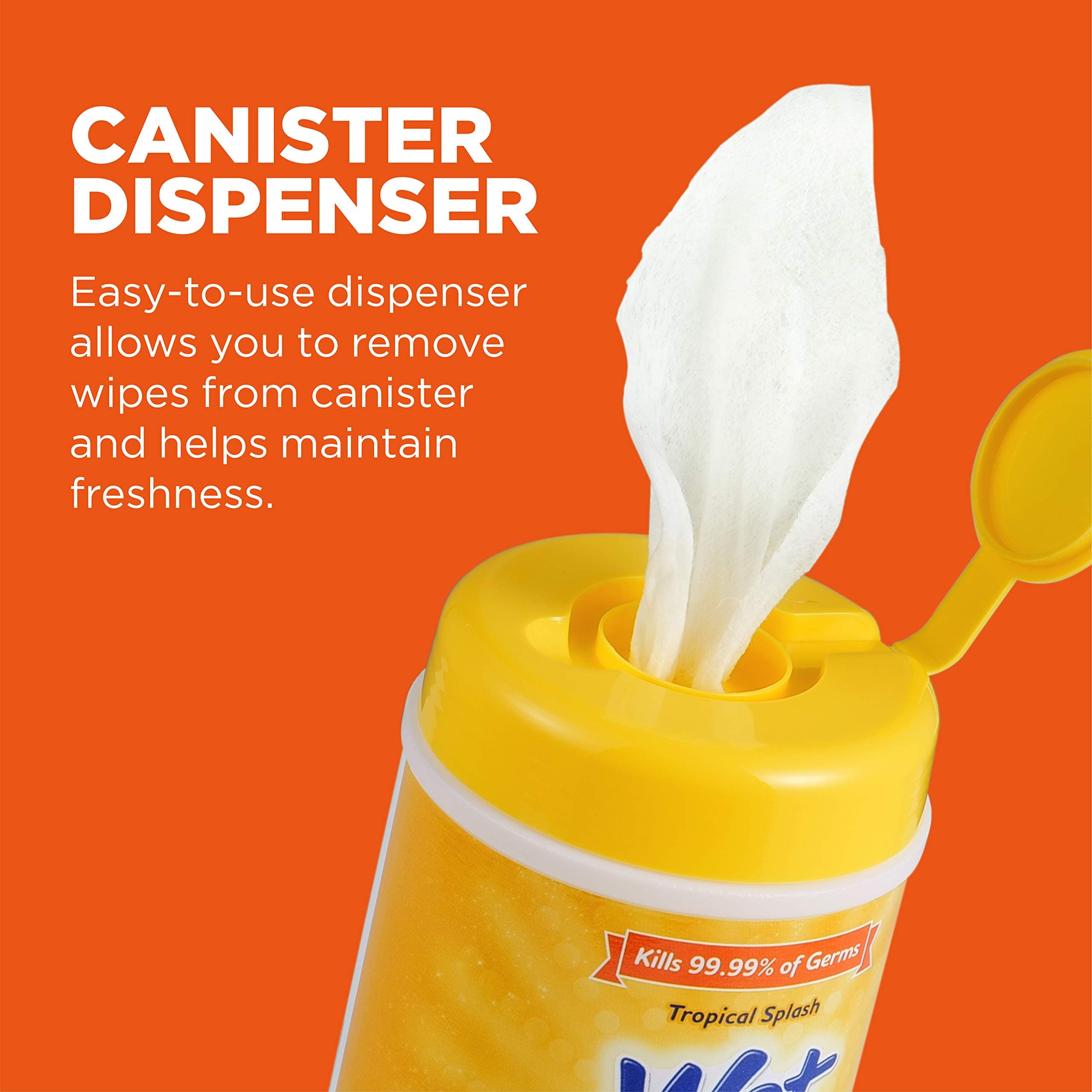 Wet Ones for Pets Multi-Purpose Dog Wipes With Aloe Vera | Dog Wipes For All Dogs in Tropical Splash, Wet Ones Wipes for Paws & All Purpose | 50 Ct Cannister Dog Wipes - image 5