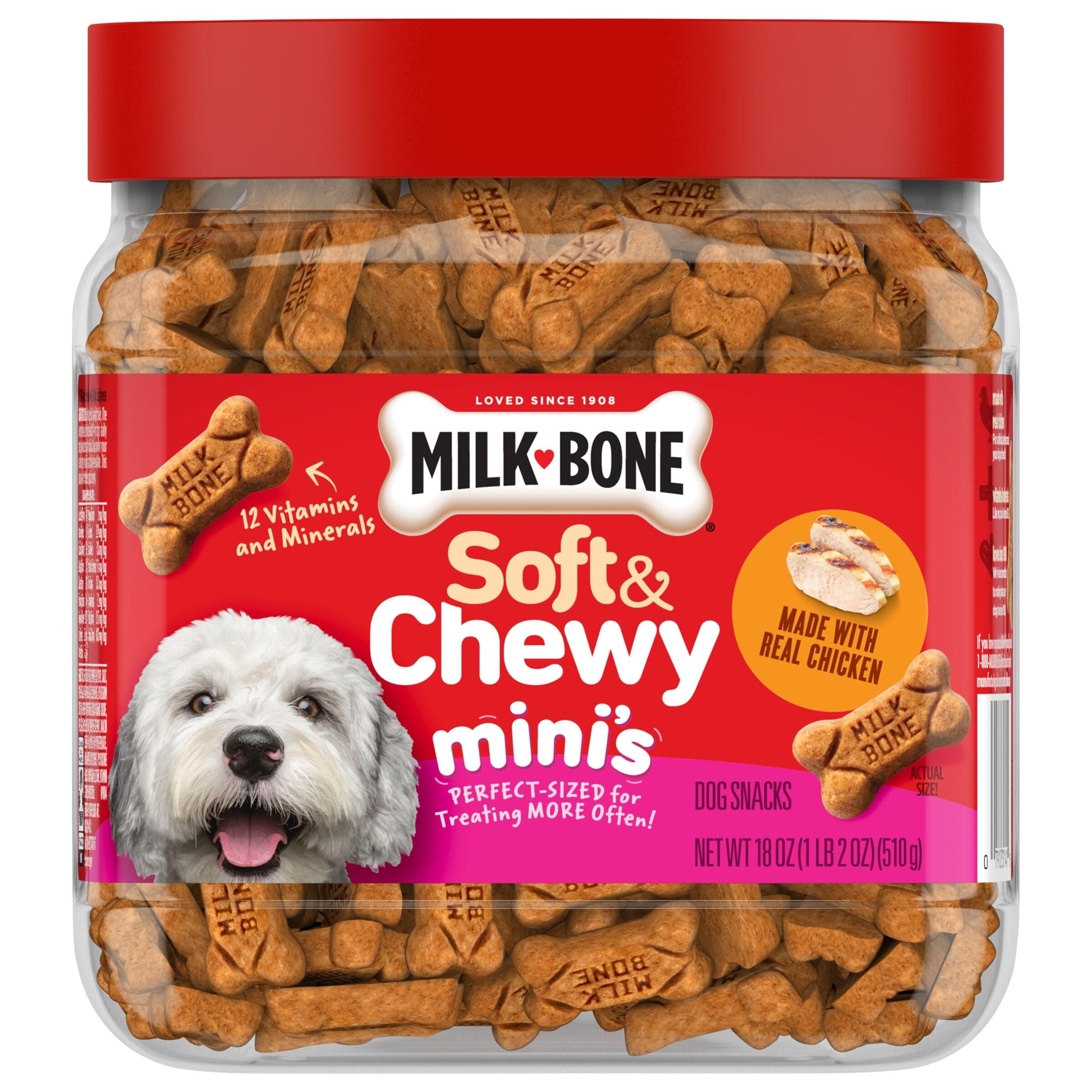 Milk-Bone Soft & Chewy Mini’s Dog Treats Made with Real Chicken, 18 Oz. - image 8
