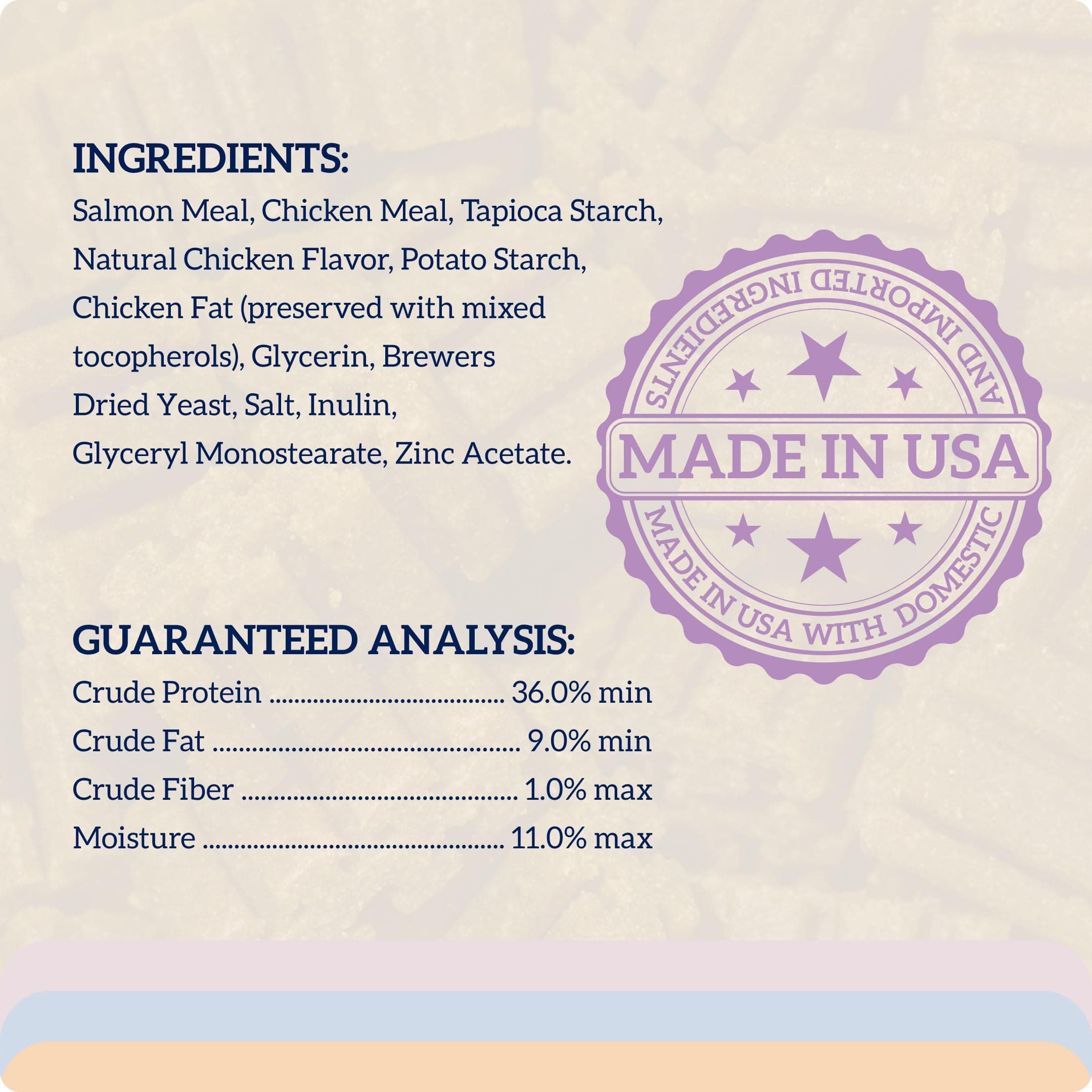 Groovies Cat Daily Dental Treats. Tasty, Crunchy Bites Cats Love. Salmon Flavor. Powered by USA-Patented DentalFit Technology. No Added Gluten, No Artificial Flavors or Colors. 1.76oz (115 Treats) - image 6