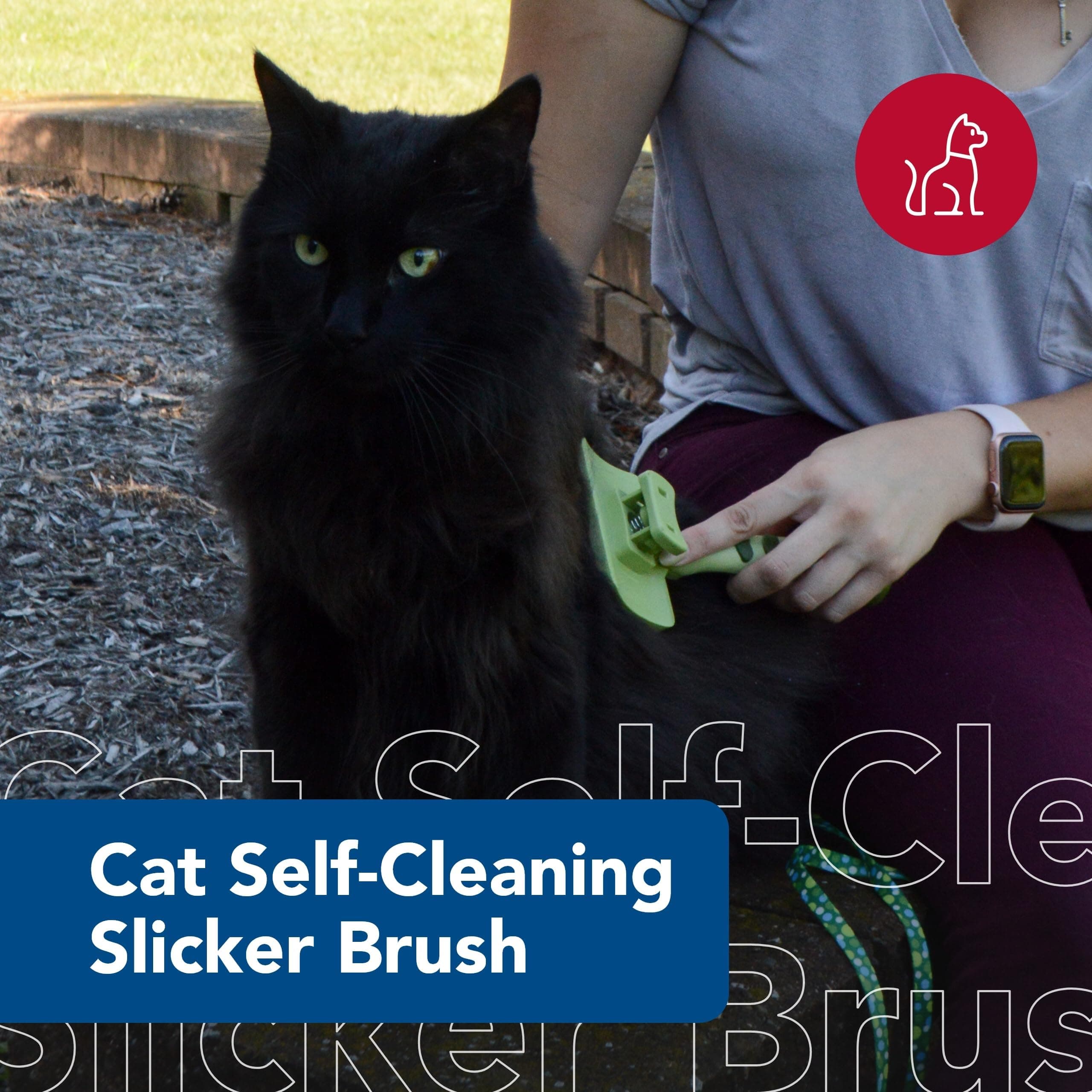 Coastal Pet Safari - Cat Self-Cleaning Slicker Brush - Cat Grooming Supplies - image 2
