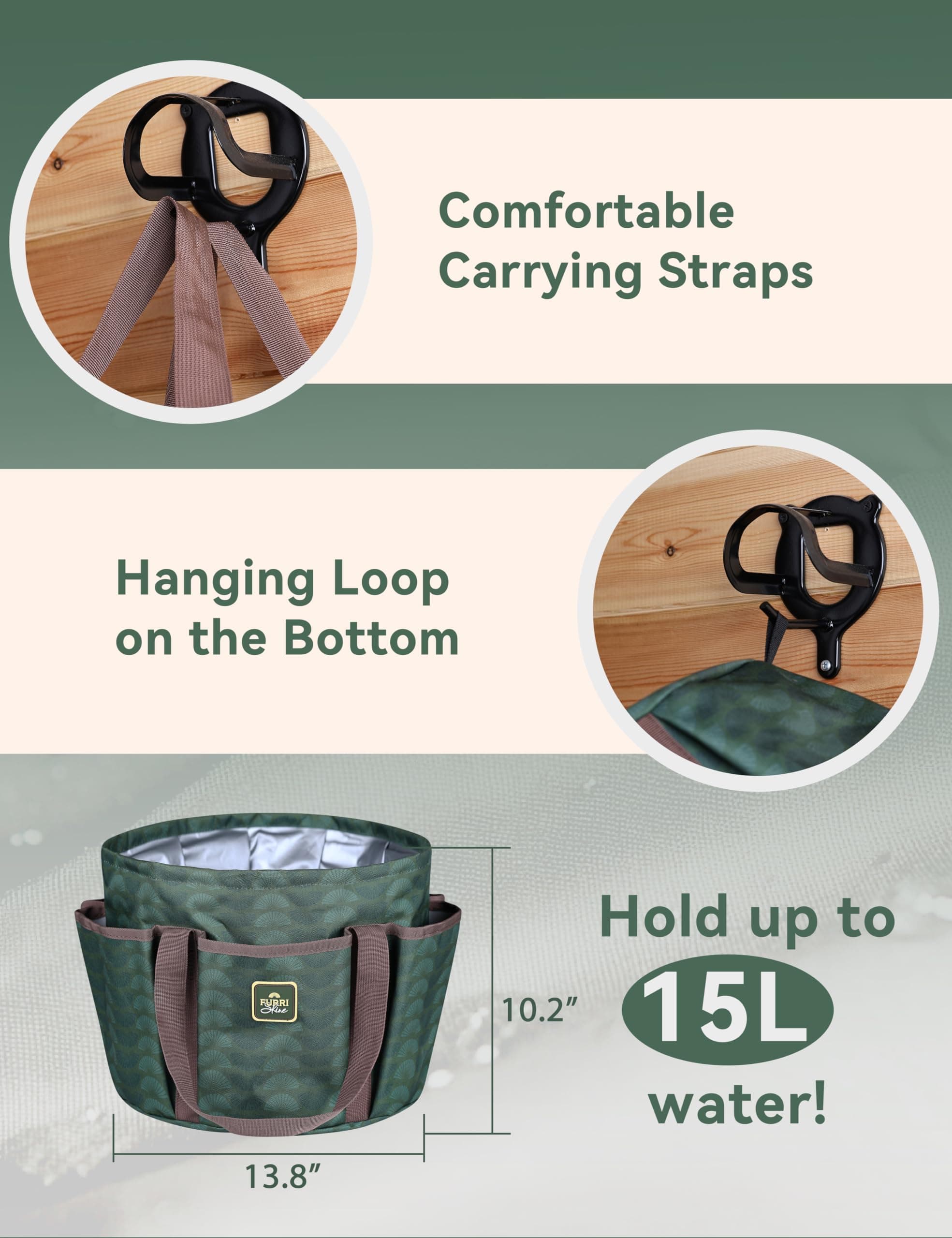 9-Piece Horse Grooming Brush Kit, Silicone Curry Comb & Grooming Brushes for Daily Care, Bathing & Shedding Pasture Glow - image 5