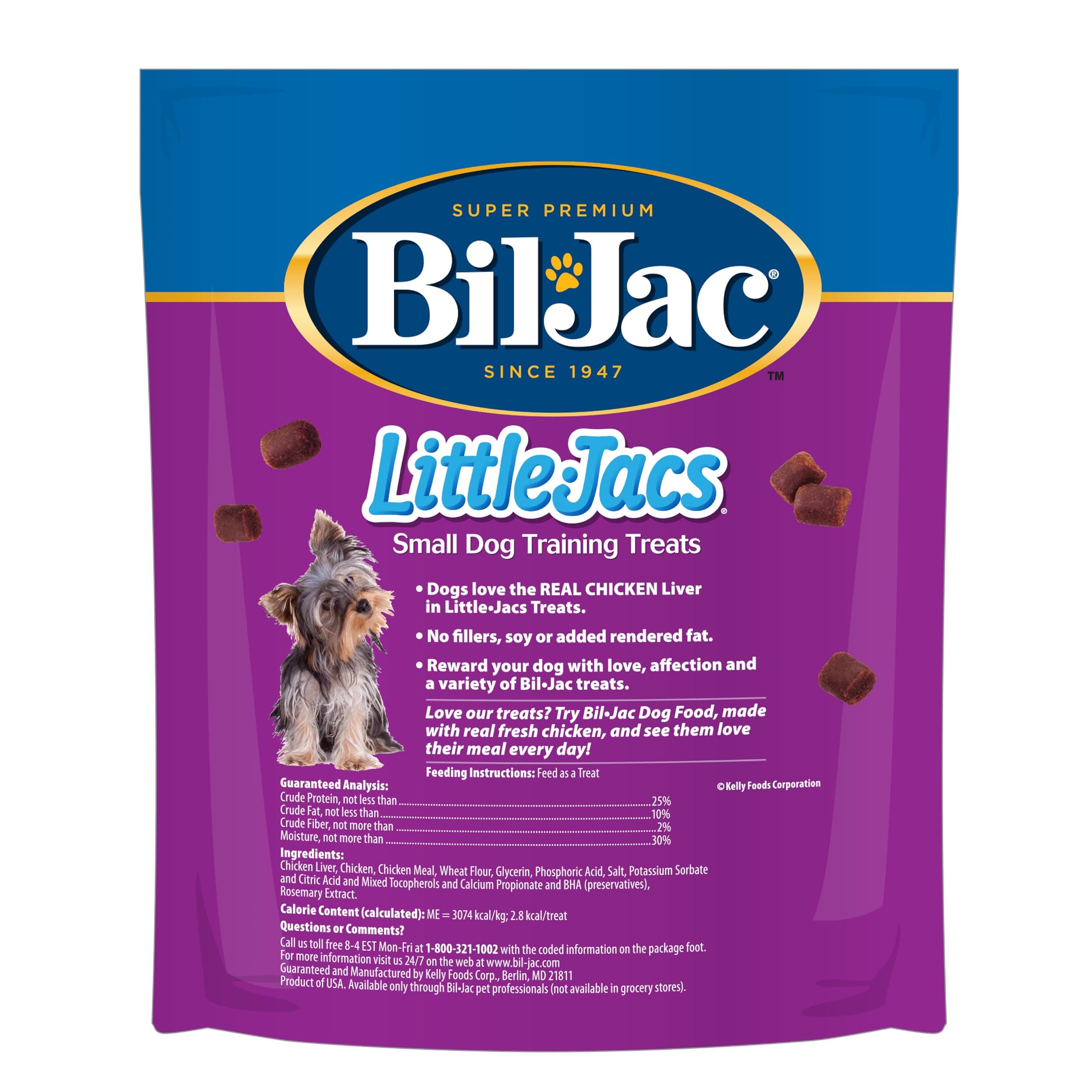 Bil-Jac Little Jacs Small Dog Training Treats, Chicken Flavor, Made with Chicken Liver, 16oz (2-Pack) - image 2