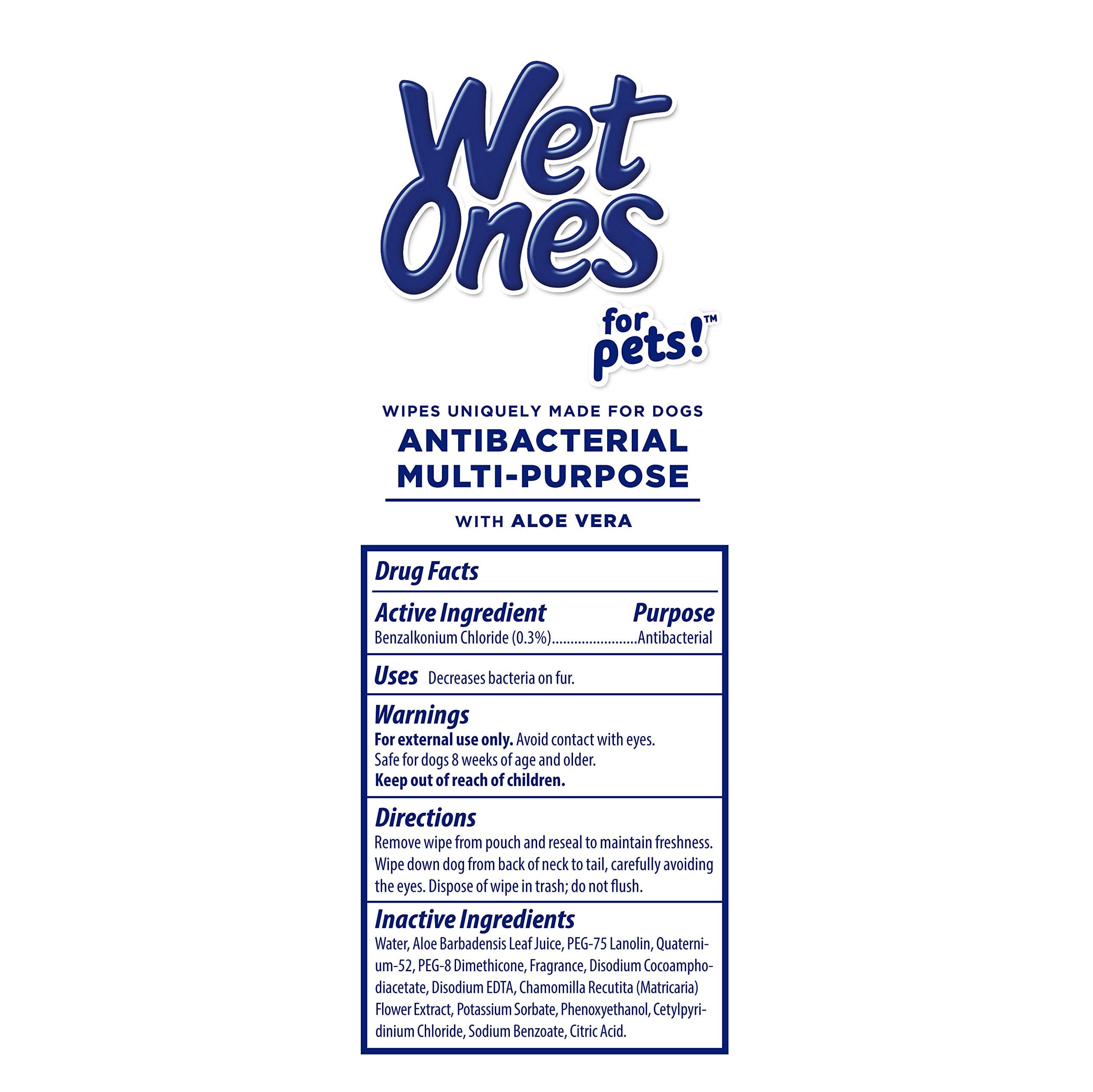 Wet Ones for Pets Multi-Purpose Dog Wipes With Aloe Vera | Dog Wipes For All Dogs in Tropical Splash, Wet Ones Wipes for Paws & All Purpose | 50 Ct Cannister Dog Wipes - image 8