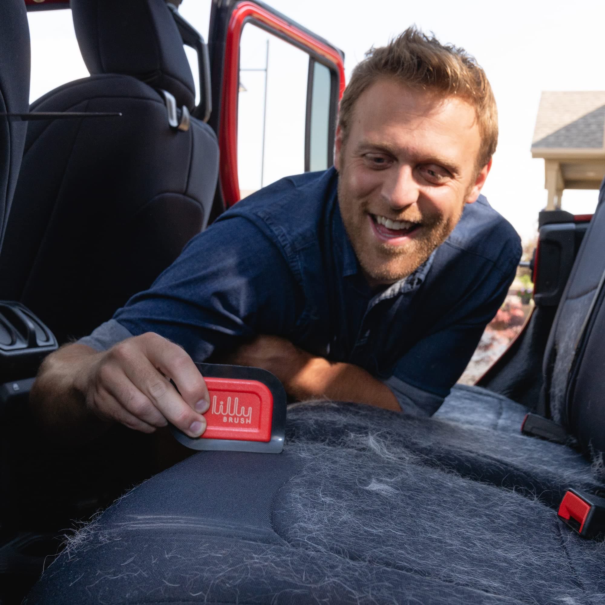 Lilly Brush Mini Pet Hair Detailer | Reusable Fur Remover for Car Interior, Carpet, Couch & Furniture - image 5