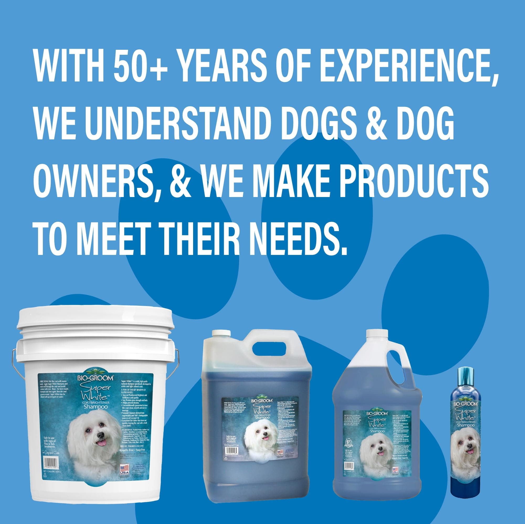 Bio-Groom Super Whitening Dog Shampoo - Whitening Pet Shampoo, Dog Bathing Supplies, Puppy Wash, Grooming Supplies, Cruelty-Free - 1 Gallon - image 5
