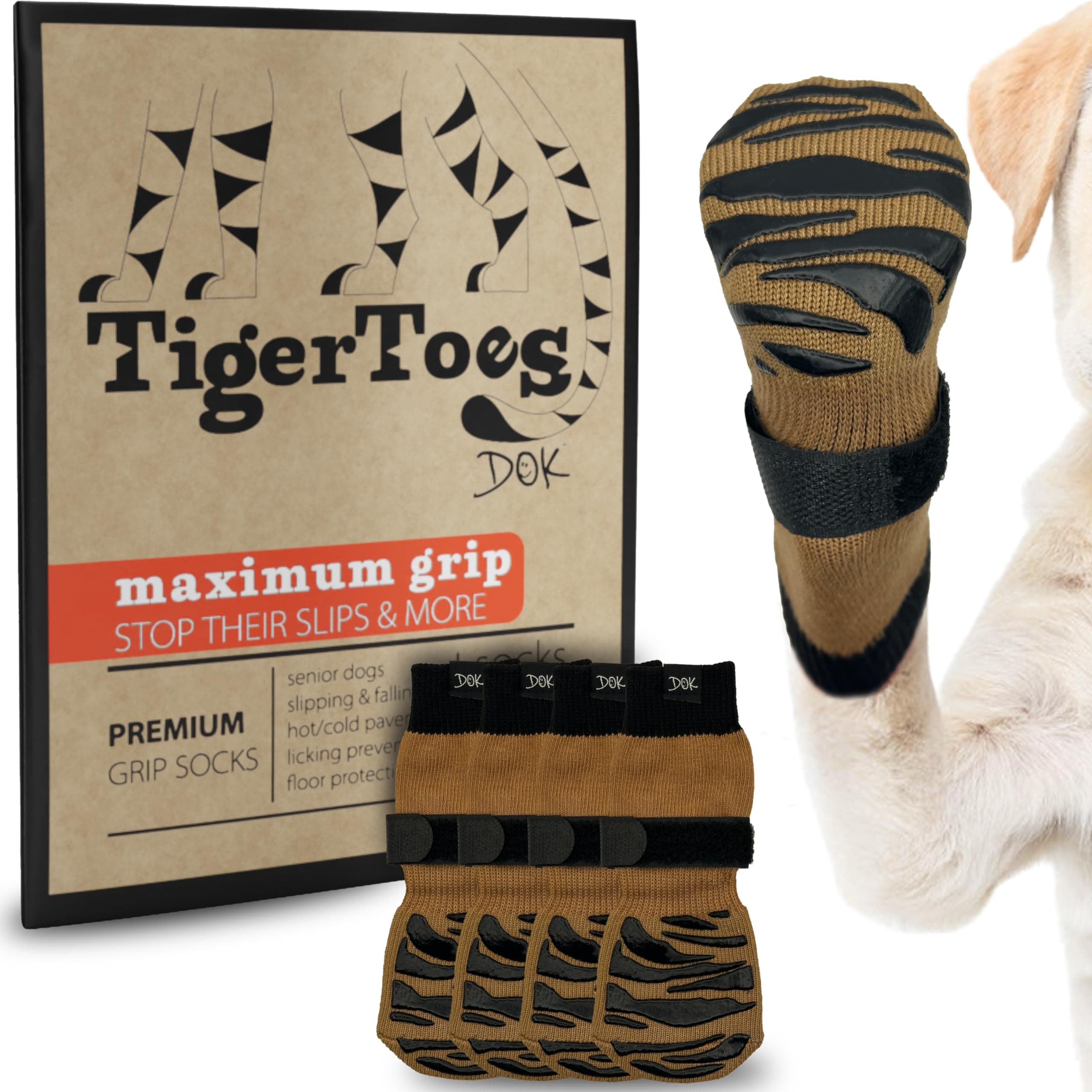 DOK TigerToes Premium Non-Slip Dog Socks for Hardwood Floors... Review: Is It Worth It in 2026?