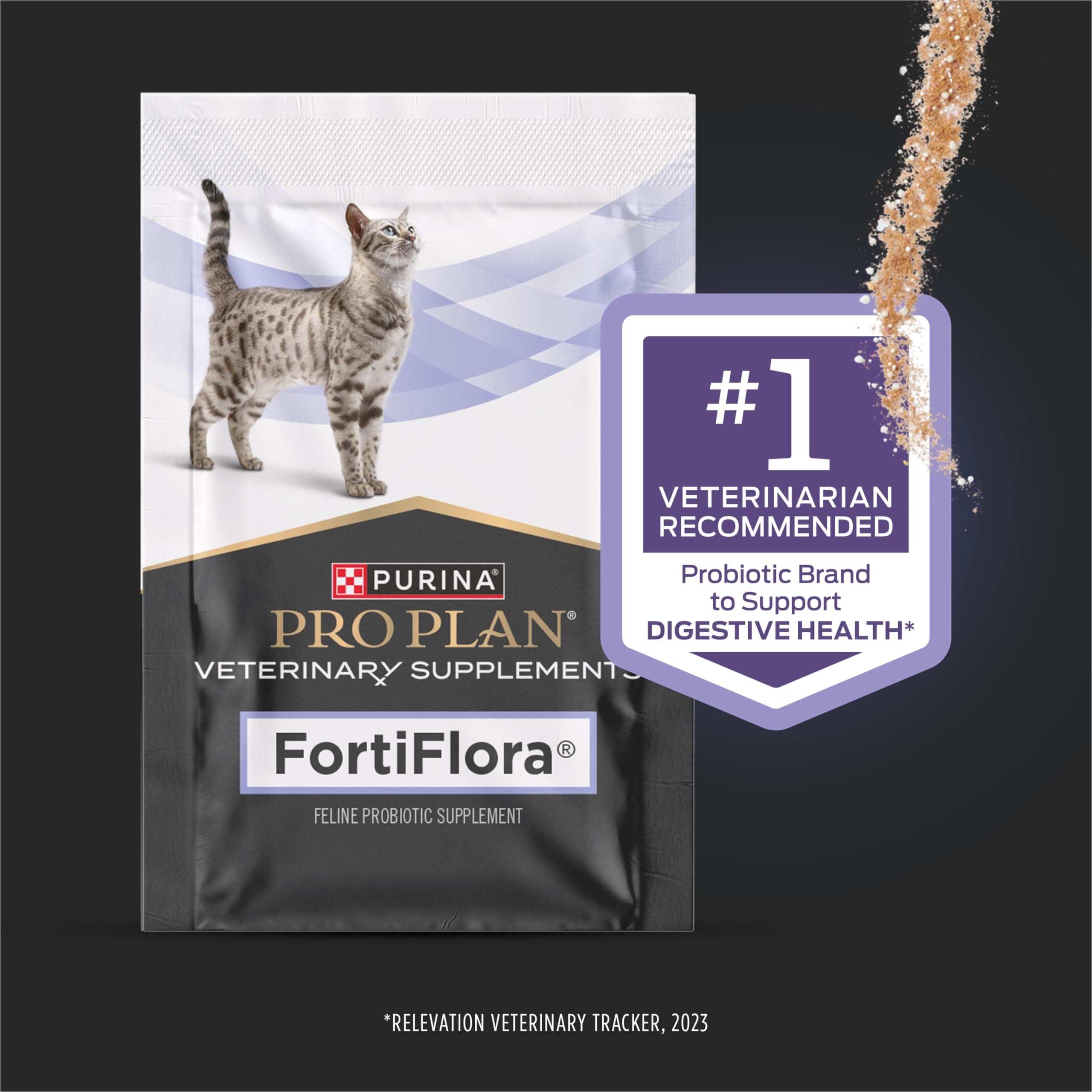 Purina Pro Plan Veterinary Supplements FortiFlora Daily Probiotics for Cats for Digestive Gut Health and Diarrhea - 30 ct. Box - image 2