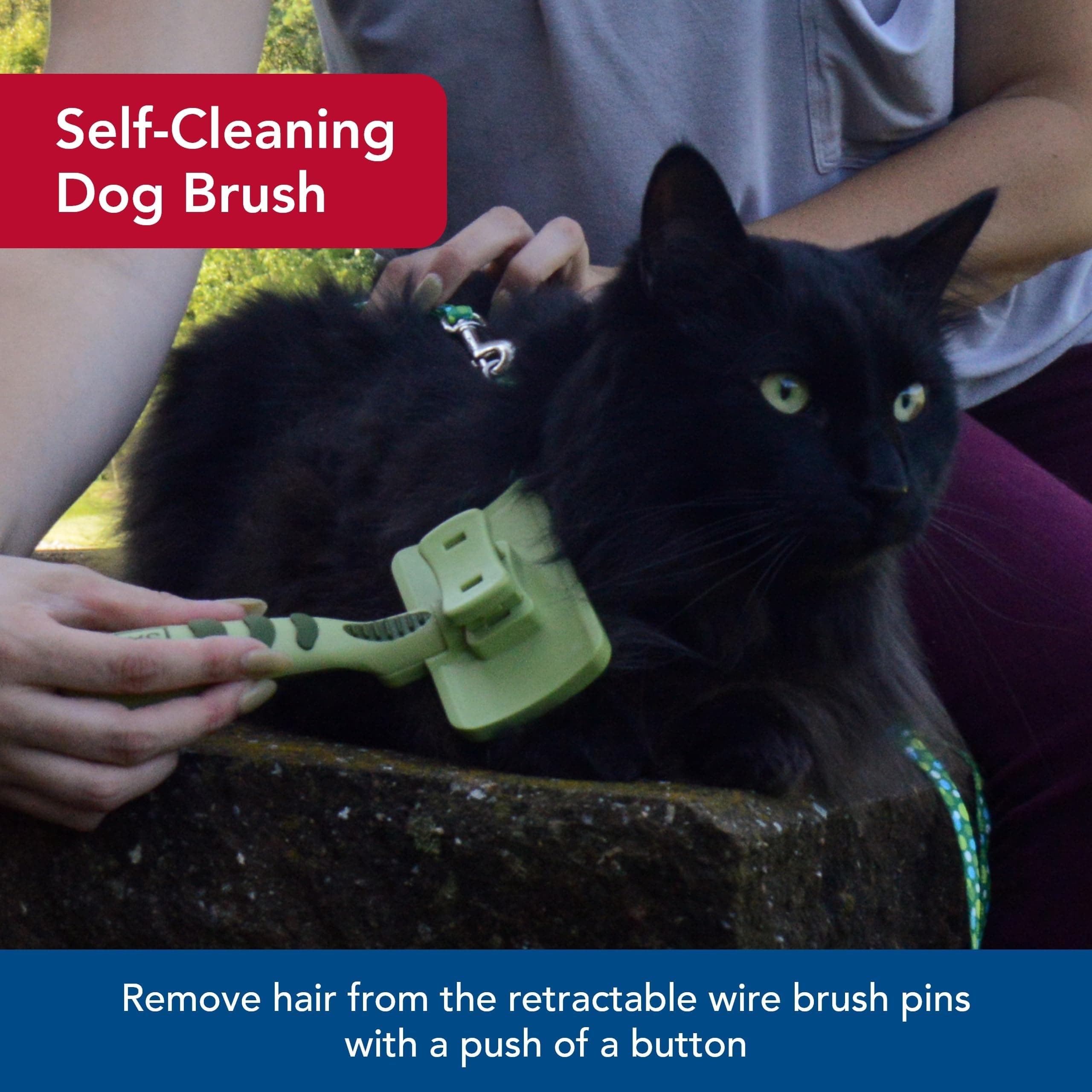 Coastal Pet Safari - Cat Self-Cleaning Slicker Brush - Cat Grooming Supplies - image 3