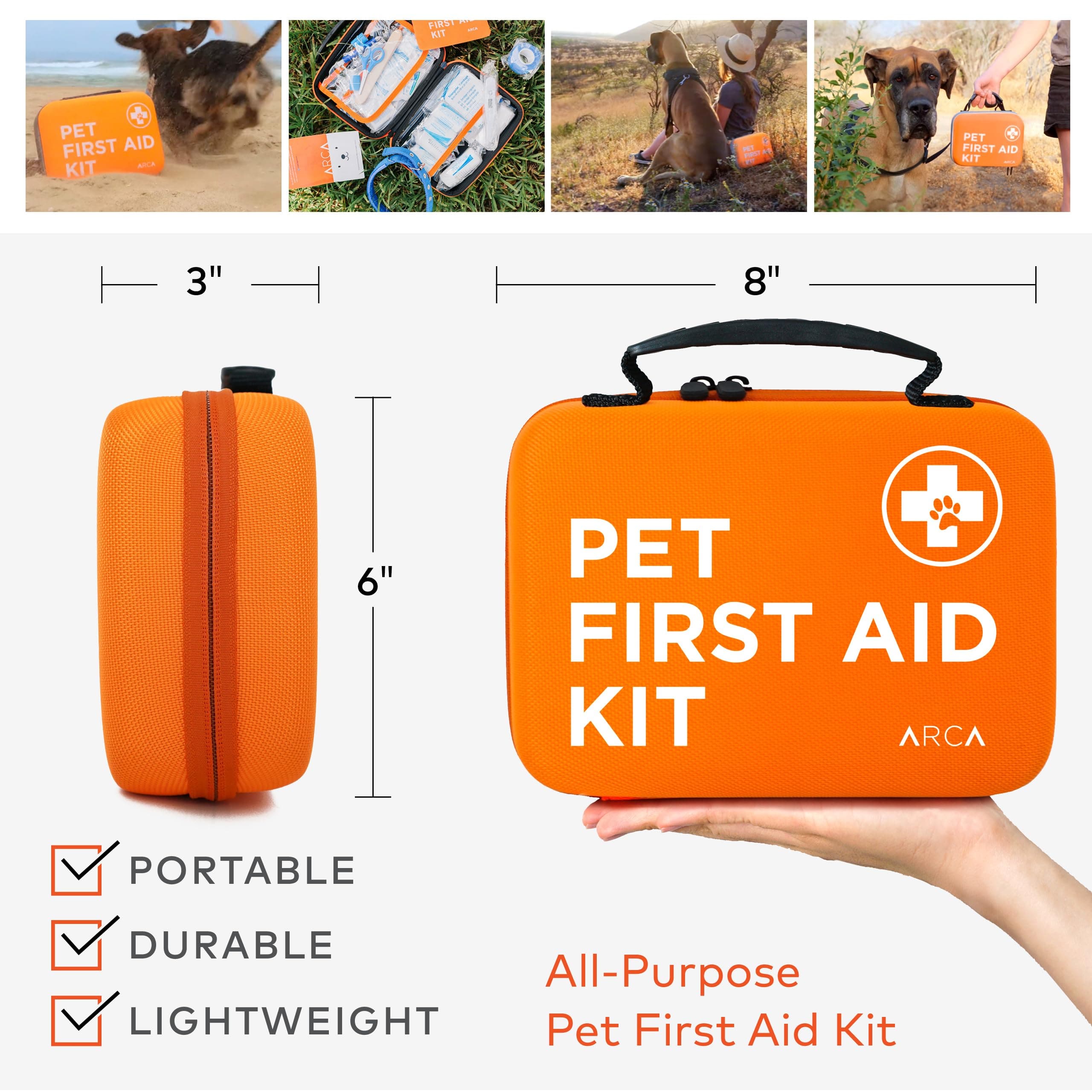 Cat & Dog First Aid Kit for Car - Pet Emergency Kit for Home Office Travel – Dog Camping Essentials with Digital Thermometer, Muzzle & Mini First Aid Pouch - image 7