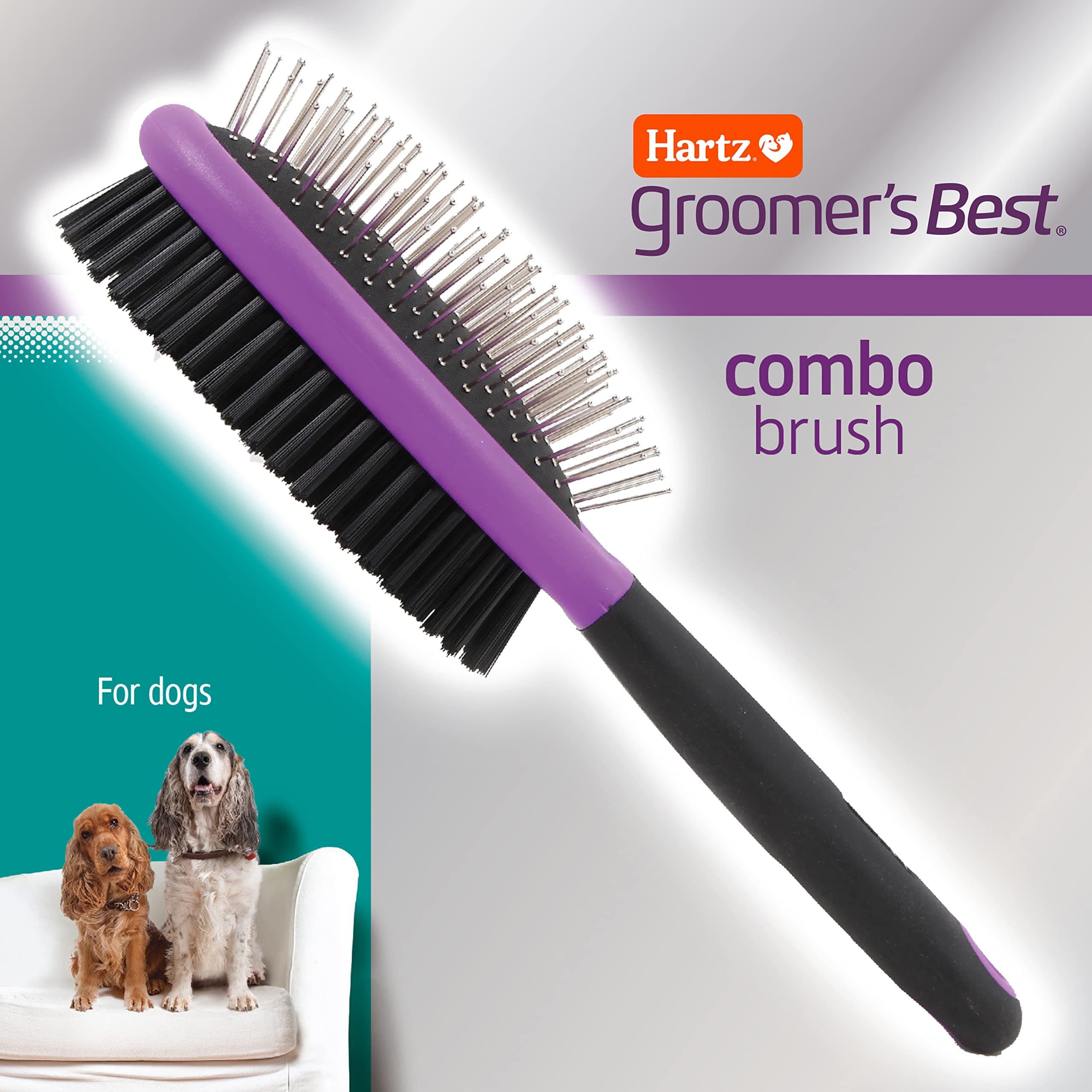 Hartz Groomer's Best Combo Dog Brush, Multi-Colored - image 4