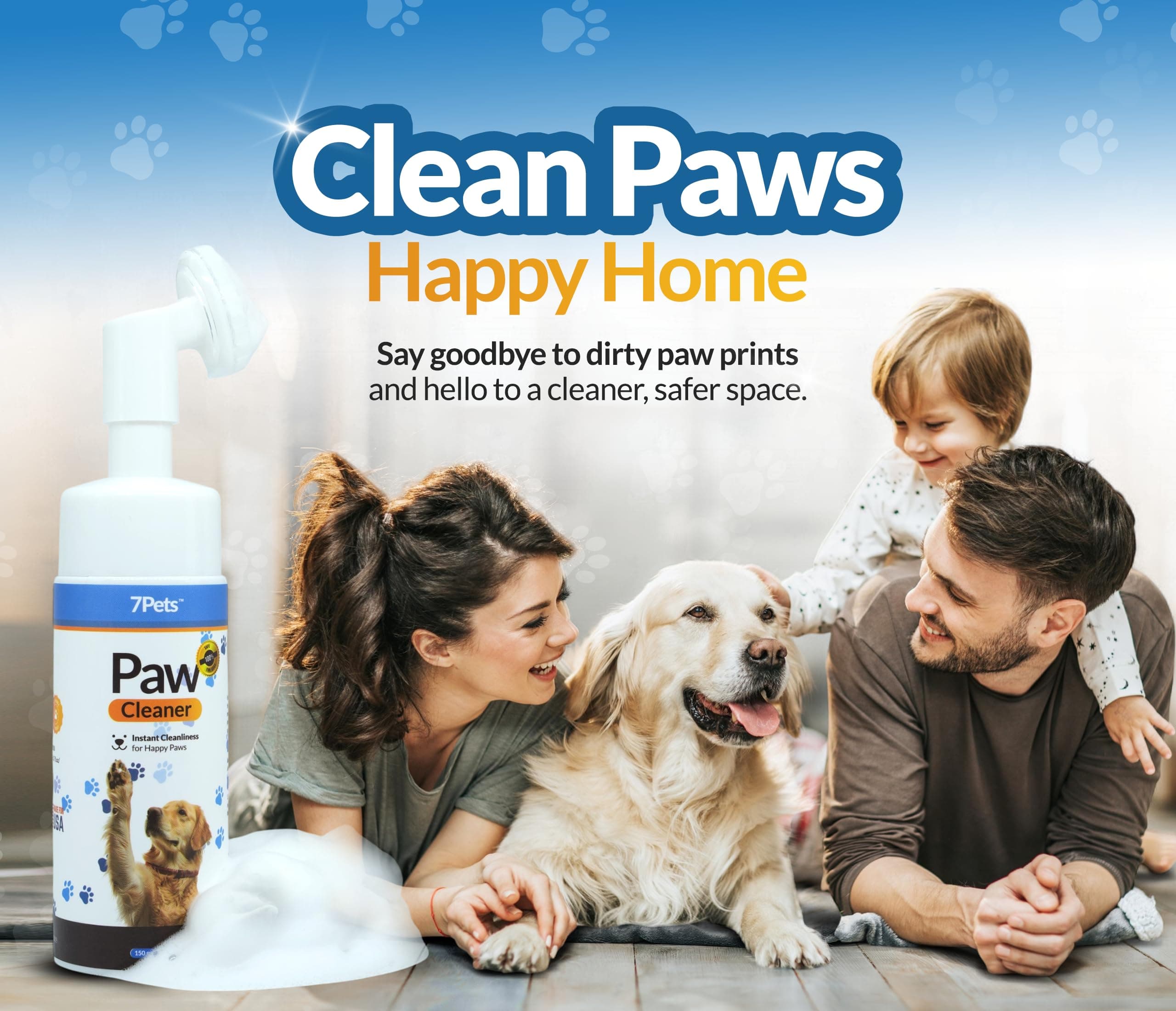 Paw Cleaner for Dogs & Cats | Gentle Dog Paw Washer | No Rinse Foaming | Unscented | Pet Foot Cleaner with Built-in Silicone Brush for Muddy Paws | Puppy & Kitten Paw Wash | 5 fl oz - image 2