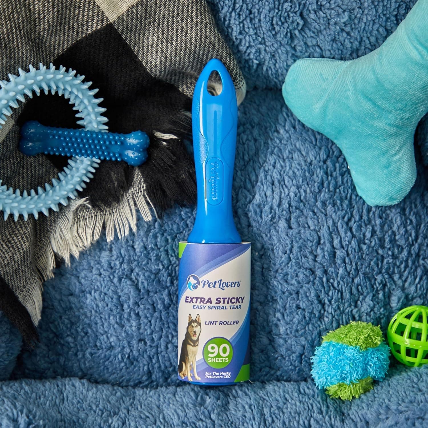 PetLovers Extra Sticky Lint Roller Mega Value Set 720 Sheets for Pet Hair Removal and Clothes, Dog and Cat Lint Remover, 8 Pack - image 7