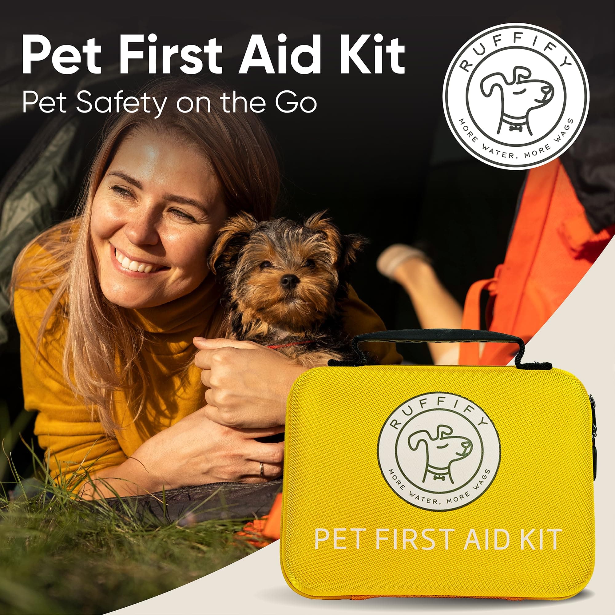 Dog First Aid Kit – Essential Items Pet Emergency Kit Accessories for Car, Travel, Hunting, Hiking & Camping Gear with Mini Pouch for Home, Office & Outdoor Adventures - 55 pcs - image 8