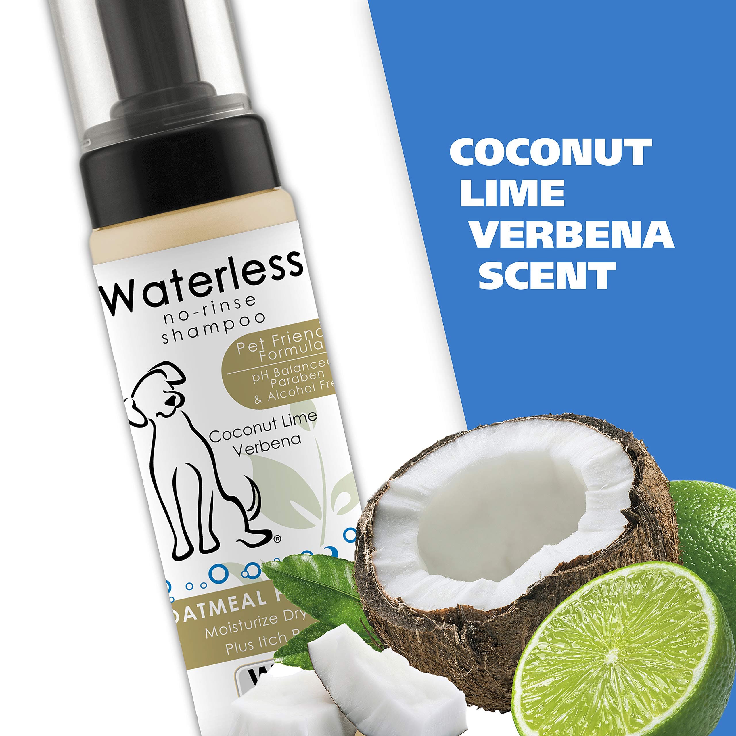 Wahl USA Pet Friendly Waterless No Rinse Shampoo for Animals - Coconut Lime Verbena Scent – Oatmeal Formula Cleans, Conditions, Detangles & Moisturizes Dogs Fur – 7.1 Oz - Model 820015A - image 6