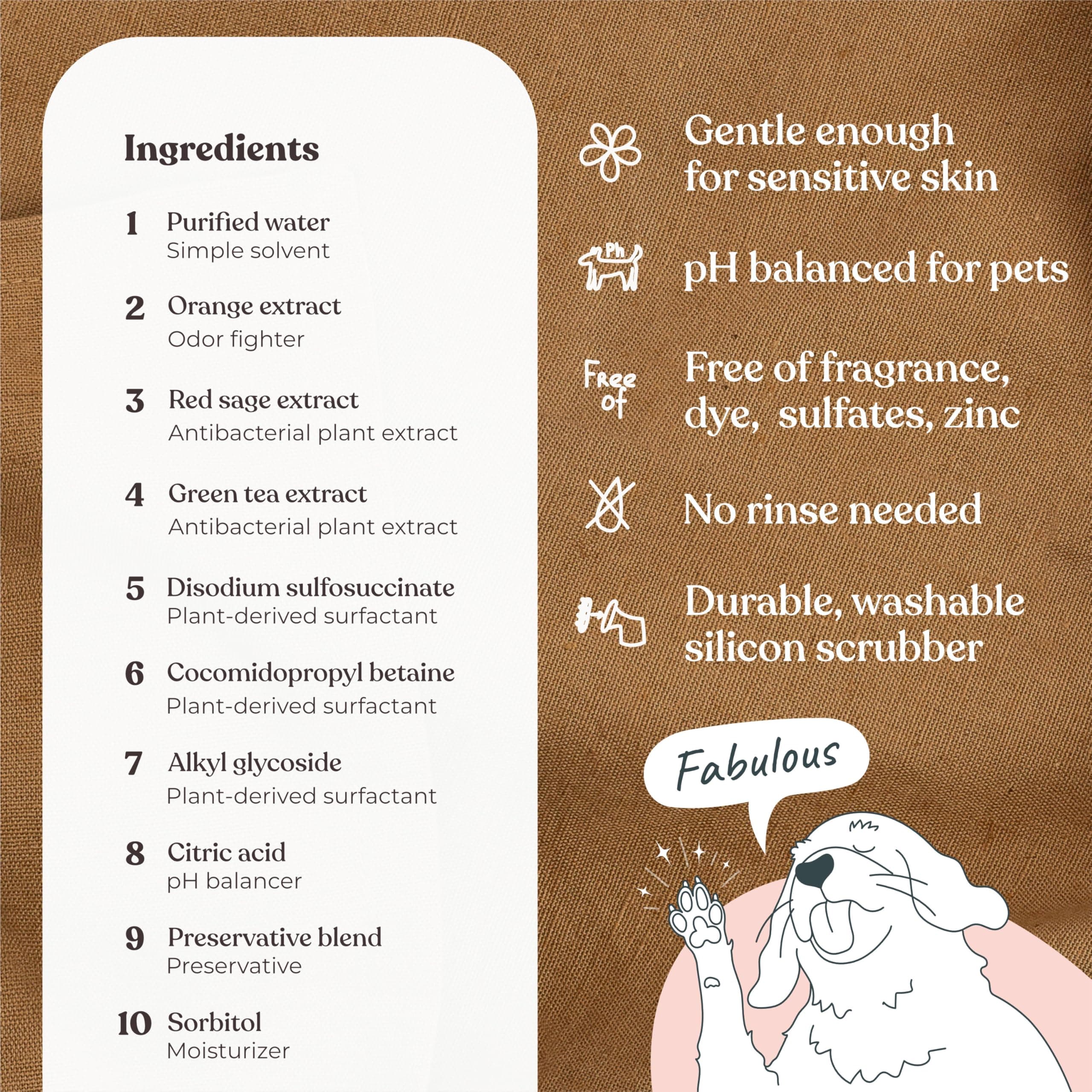 Magic Foam Paw Cleaner for Dogs & Cats, No-Rinse Foaming Scrubber Brush for Dirty, Muddy Paws – for Small, Medium & Large Dogs, Puppies, Kittens (5 fl oz) - image 2