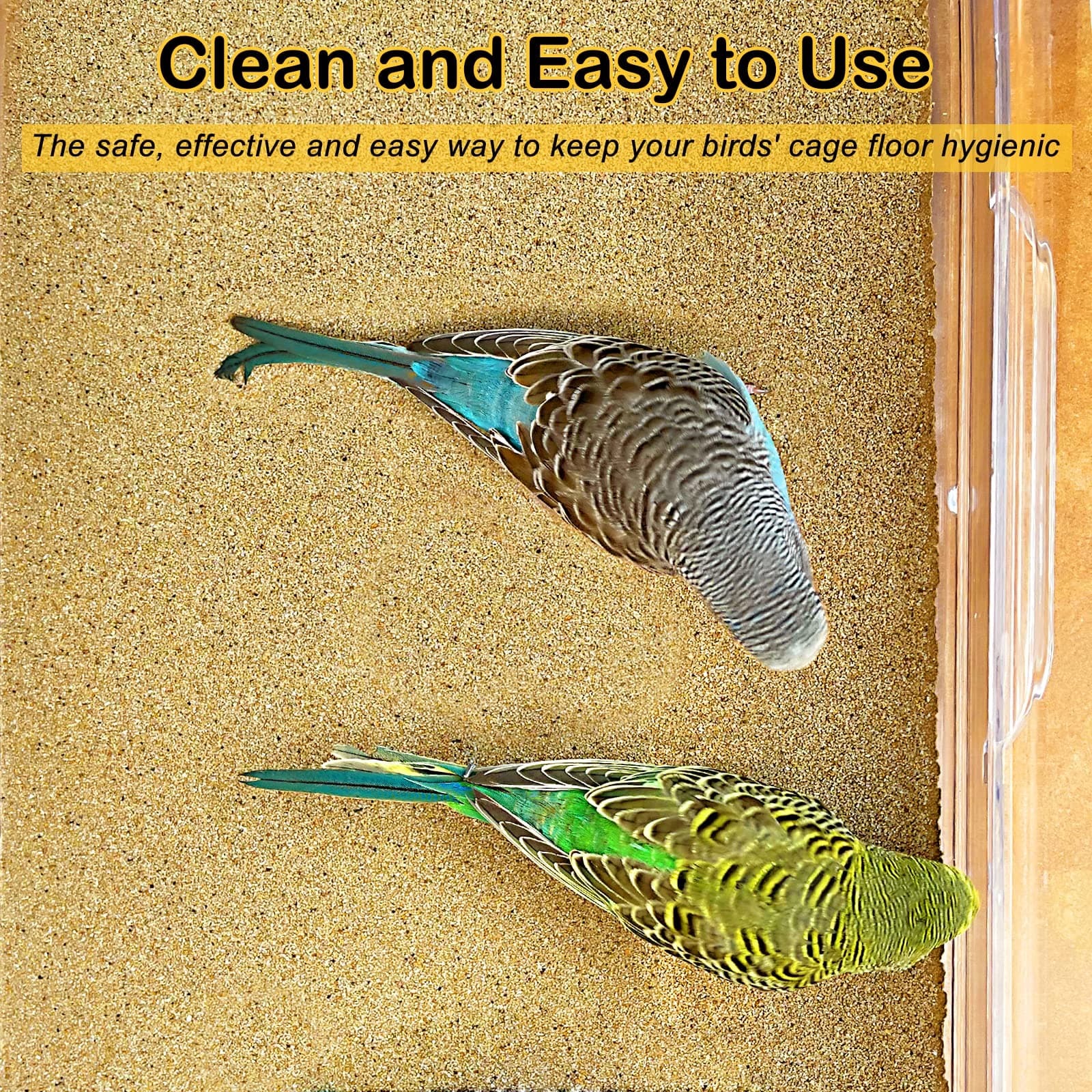 S&X Gravel Paper for Bird Cage 30-Pack 15" x 9.5" Bird Cage Liners Disposable for Enhanced Hygiene and Bird Health - image 2