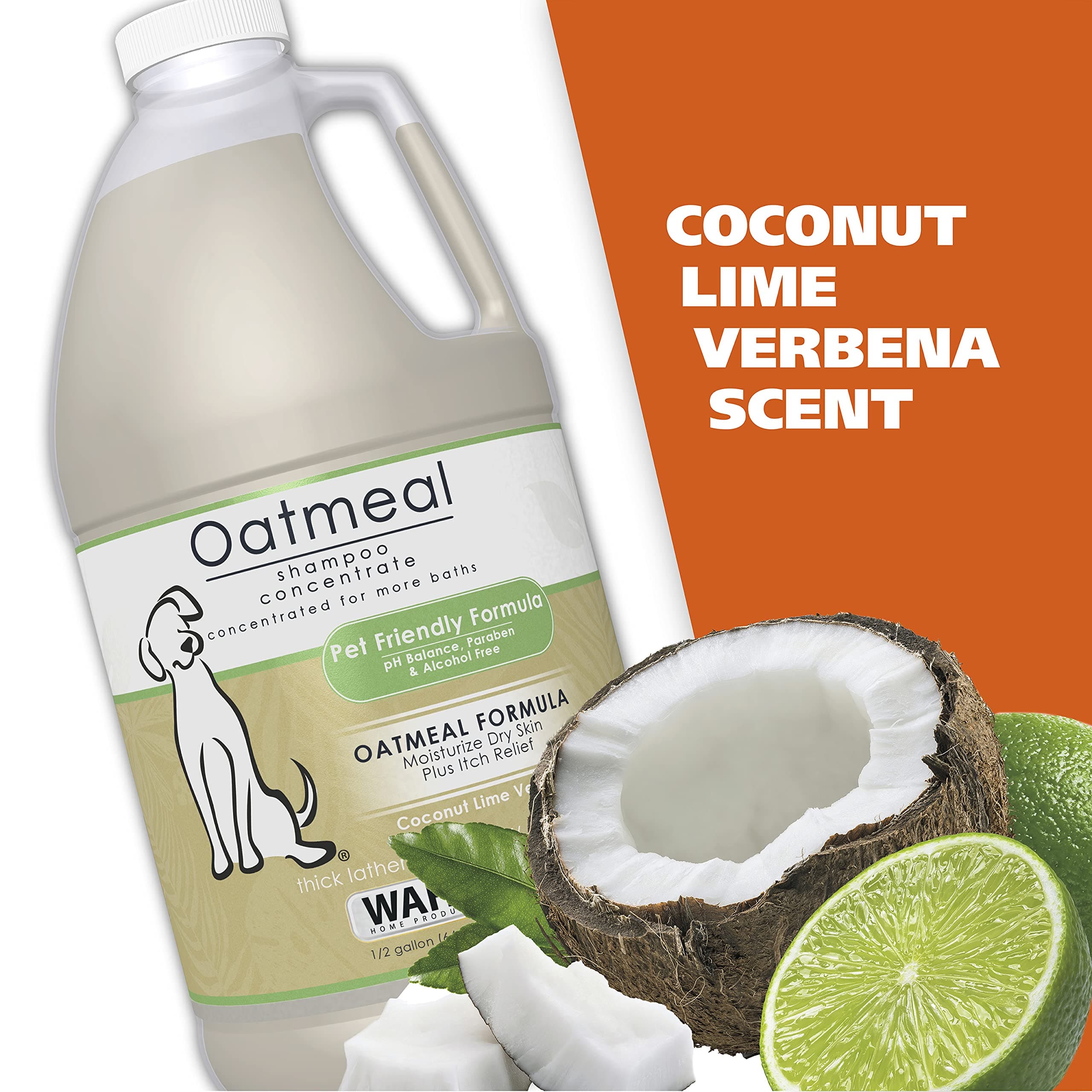 Wahl USA Dry Skin & Itch Relief Pet Shampoo for Dogs – Oatmeal Formula with Coconut Lime Verbena Scent - 64 Oz - Model 821004-050 - image 5