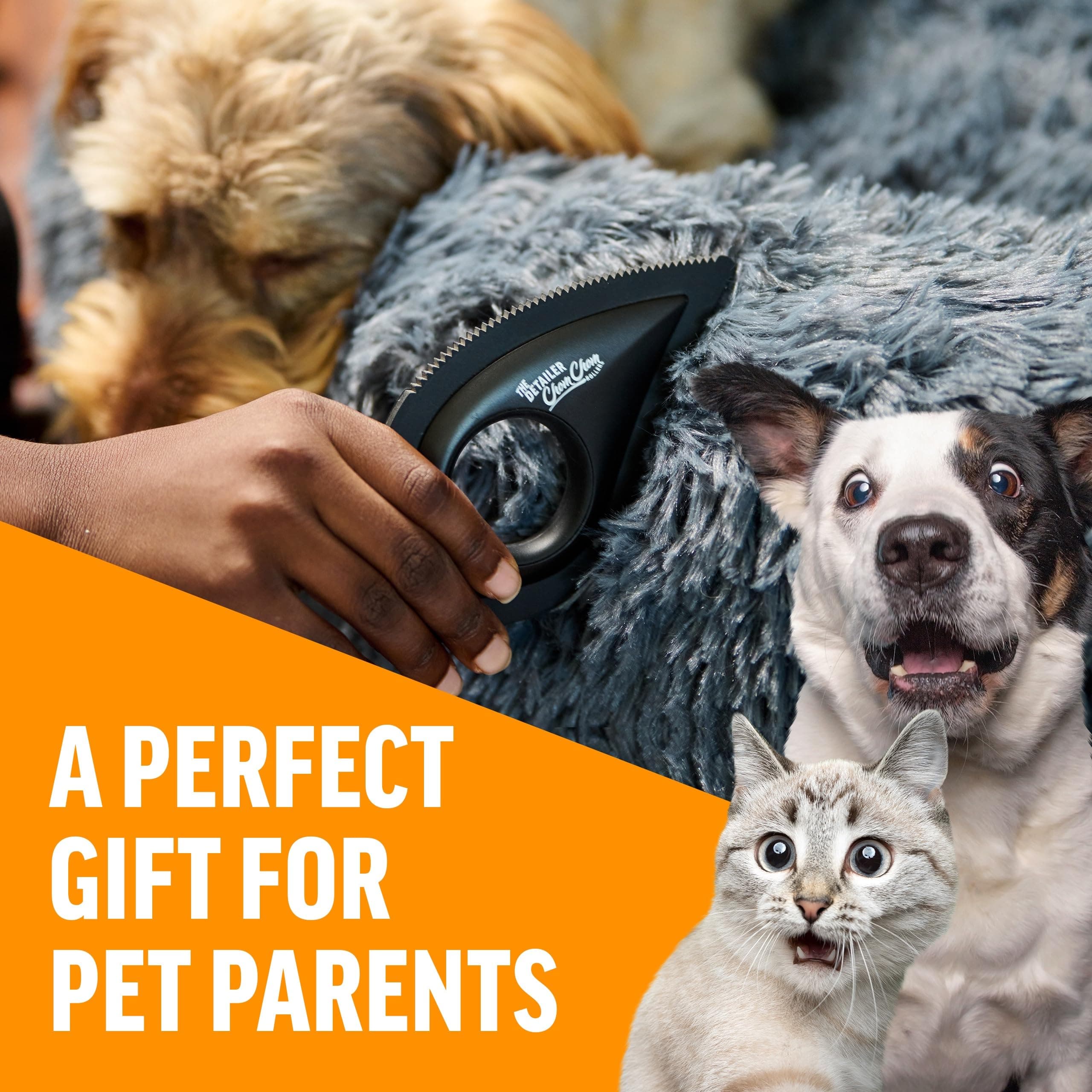 ChomChom Roller Detailer- Scraper for Pet Hair Remover and Lint - Great for CAR - Cat and Dog Hair Remover for Couch, Furniture, Carpet, Clothing and Bedding - Travel Multi-Surface Fur Removal Tool - image 8